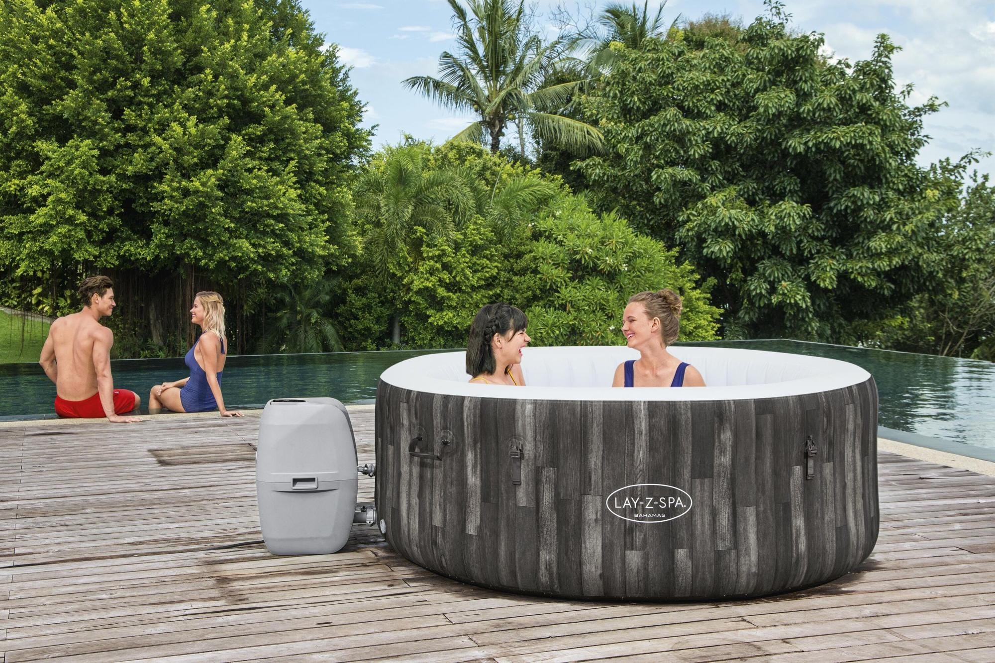 Spa Gonflable Spa gonflable rond Lay-Z-Spa Bahamas Airjet 2 - 4 personnes Bestway 15