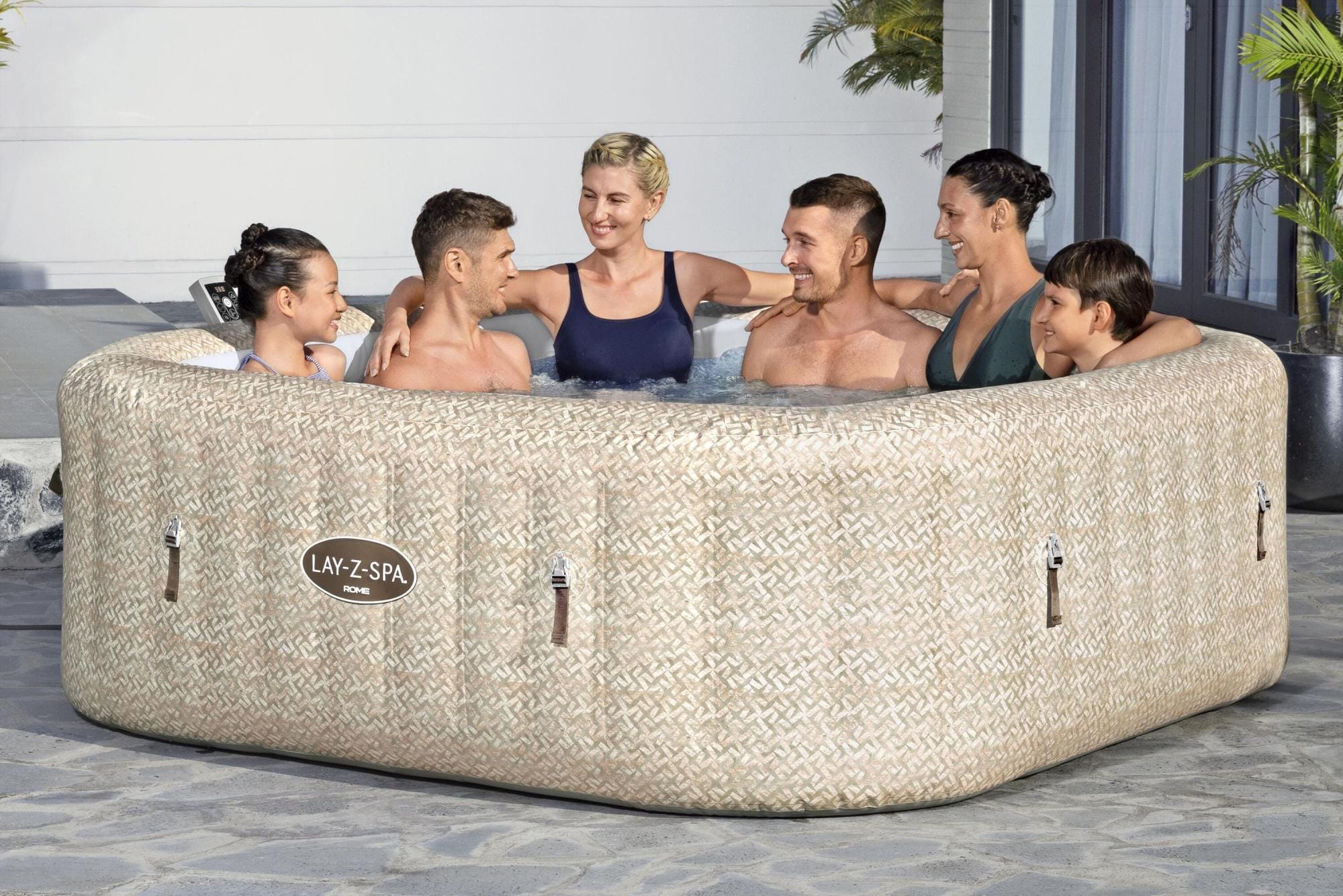 Spa Gonflable Spa gonflable carré Rome Smart AirJet EnergySense 5 - 7 places Bestway 1