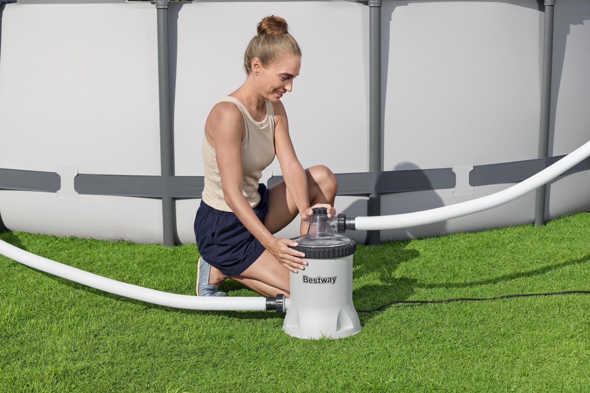 Accessoires Piscine Pompe de filtration piscine hors sol 5678 L/h Polysphère Bestway 1
