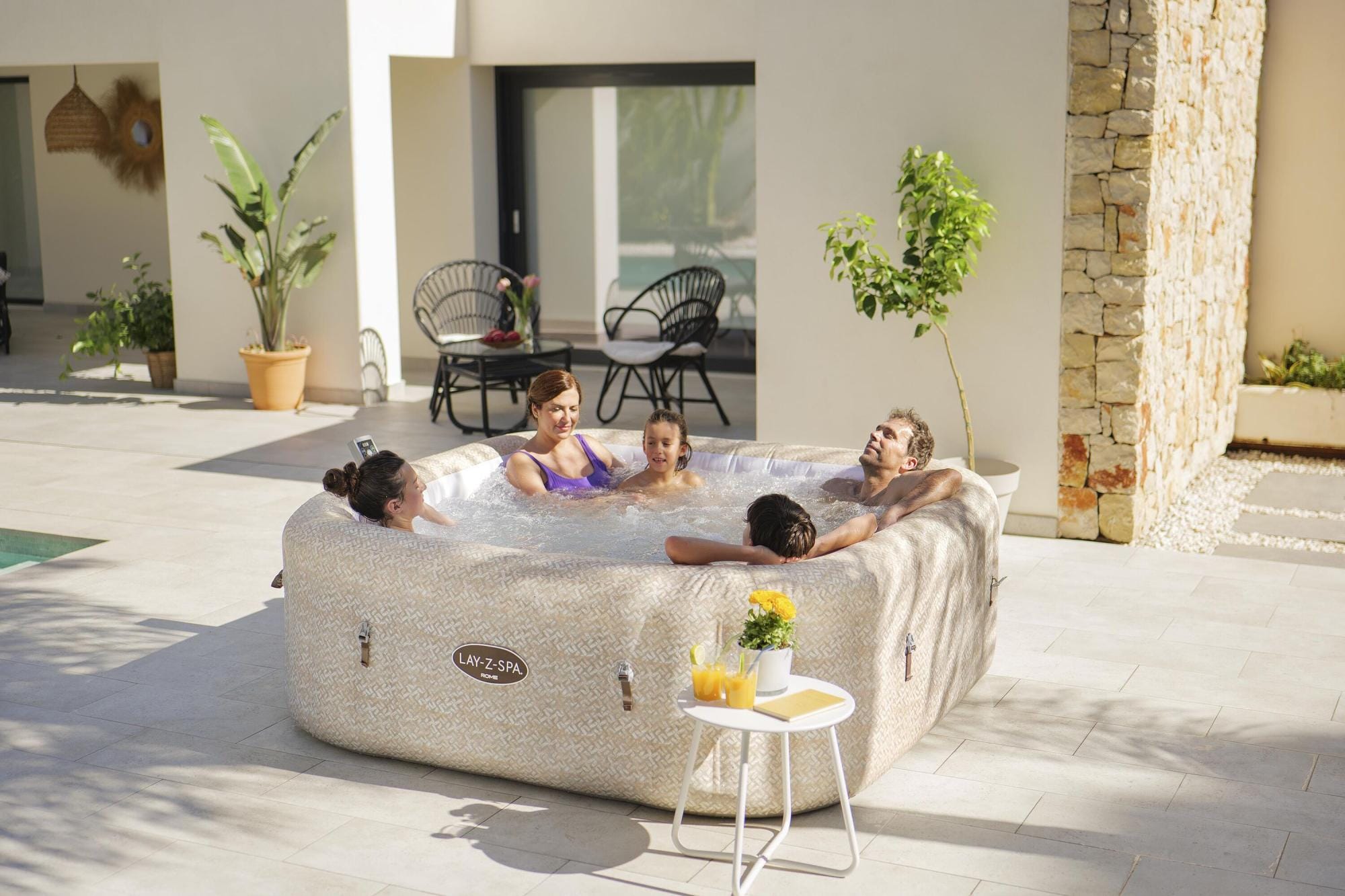 Spa Gonflable Spa gonflable carré Rome Smart AirJet EnergySense 5 - 7 places Bestway 6