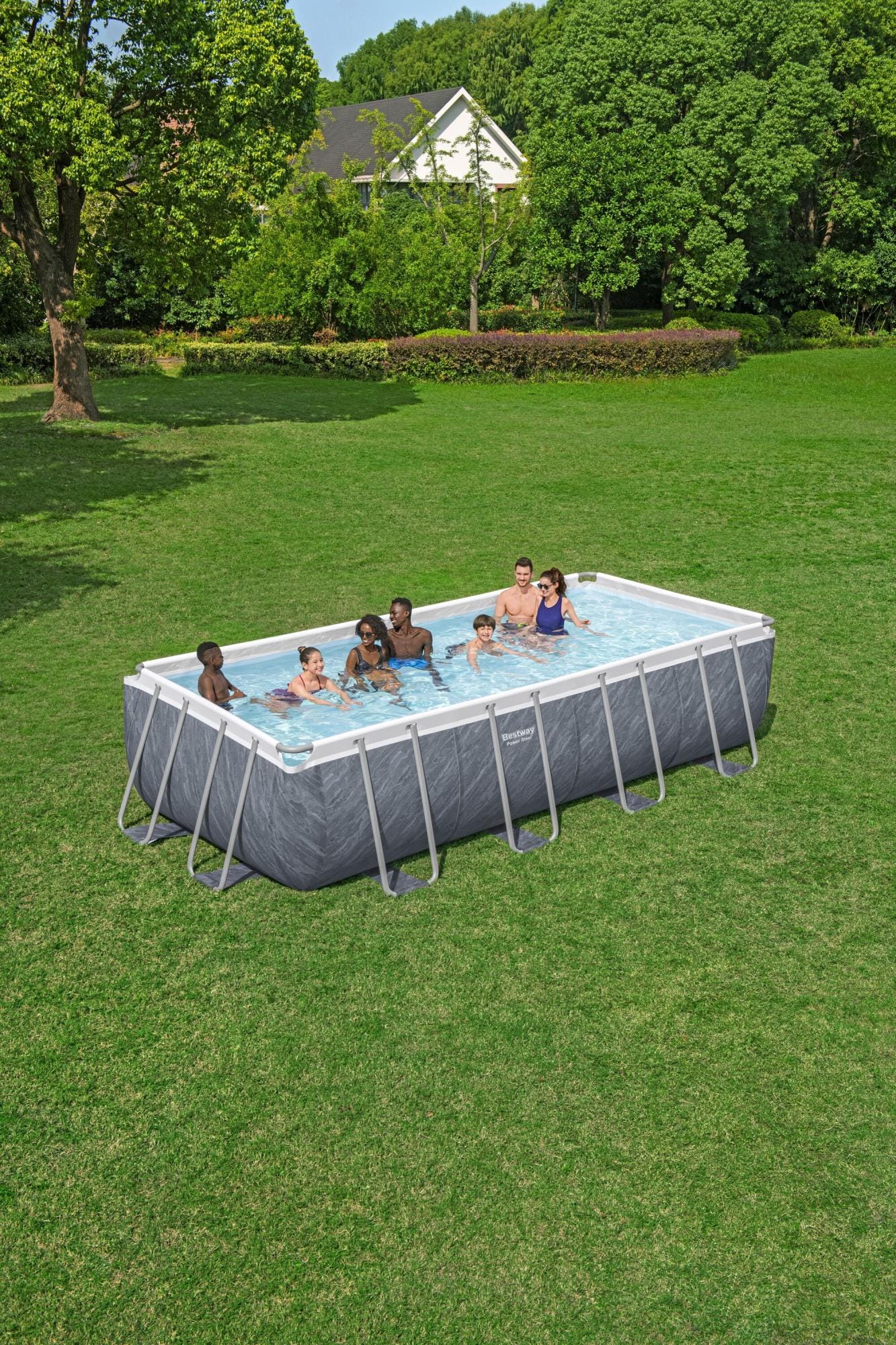 Piscine hors sol Piscine hors sol sans accessoire Power steel rectangle 549x274x122cm Bestway 10
