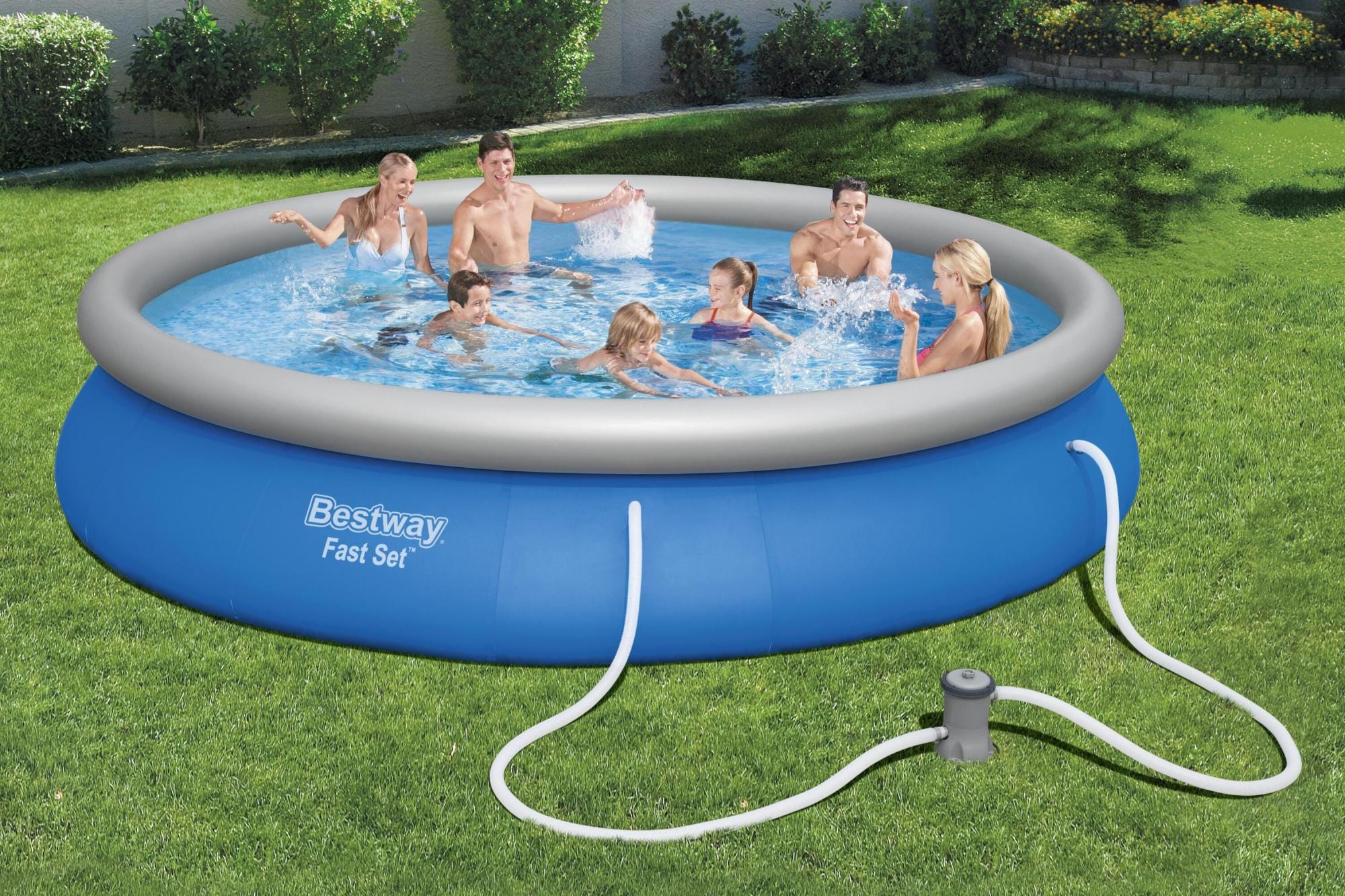 Piscine hors sol Piscine autoportante Fast Set 457 x 84 cm bleue Bestway 1