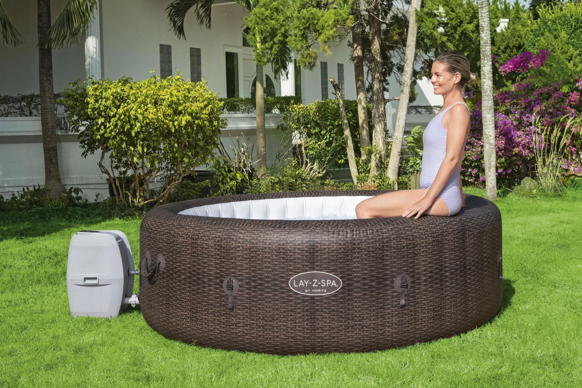 Spa Gonflable Spa gonflable rond Lay-Z-Spa St Moritz Airjet 5 - 7 personnes Bestway 1