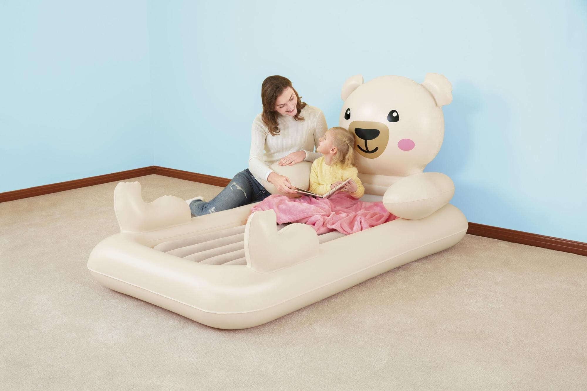 Jeux d'extérieur et trampoline Lit gonflable enfant Nounours Up In & Over™ 188 x 102 x 89 cm Bestway 1