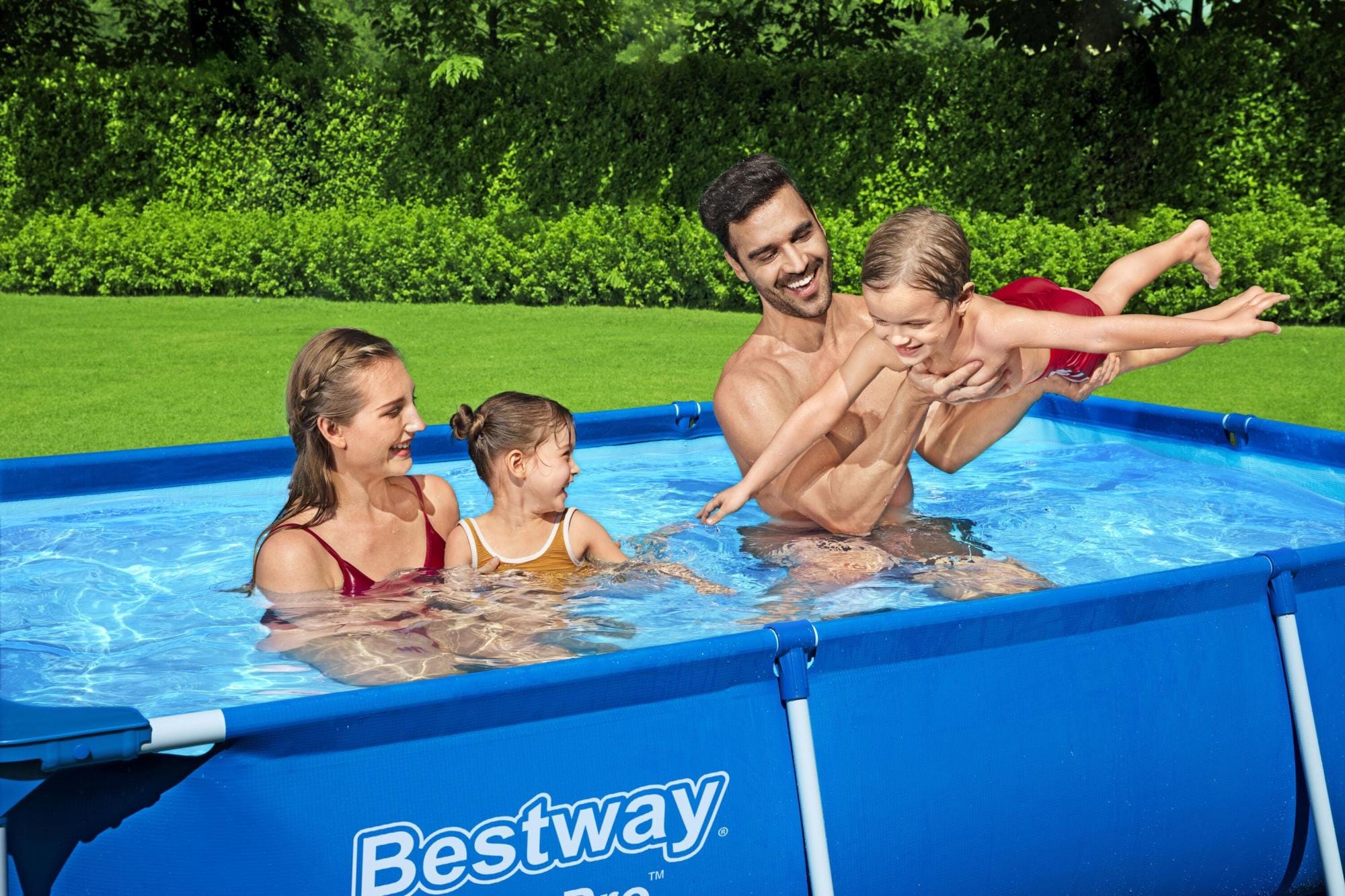 Piscine hors sol Piscine hors sol rectangle Steel Pro 259 x 170 x 61 cm bleu clair Bestway 6