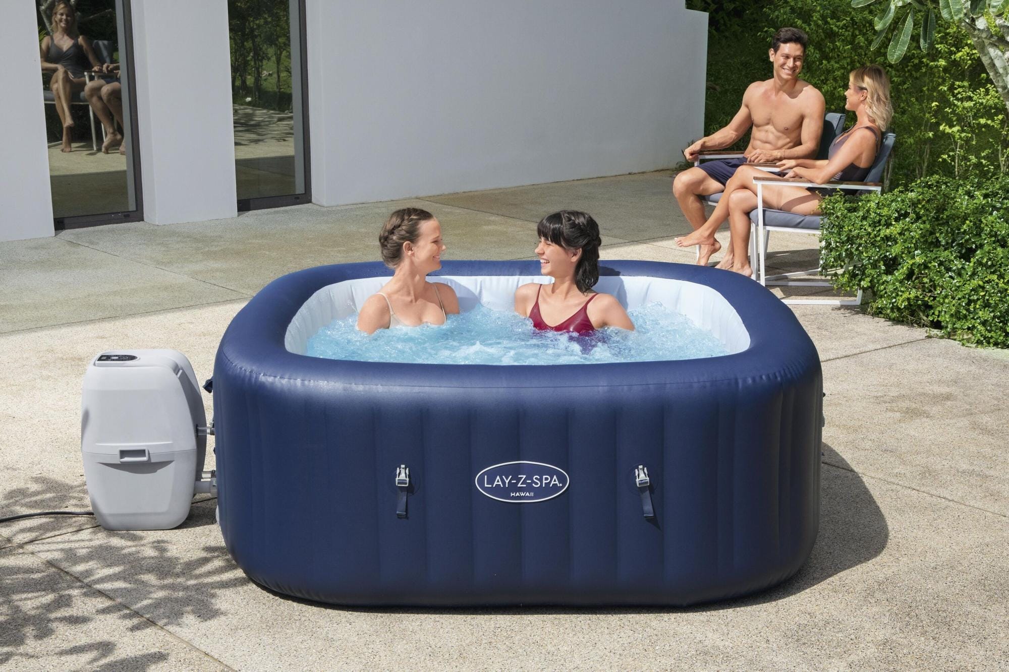 Spa Gonflable Spa gonflable carré Lay-Z-Spa Hawaii Airjet 4 - 6 personnes Bestway 1