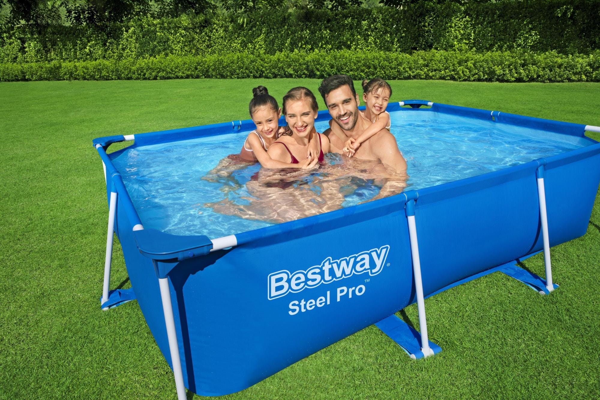 Piscine hors sol Piscine hors sol rectangle Steel Pro 259 x 170 x 61 cm bleu clair Bestway 8