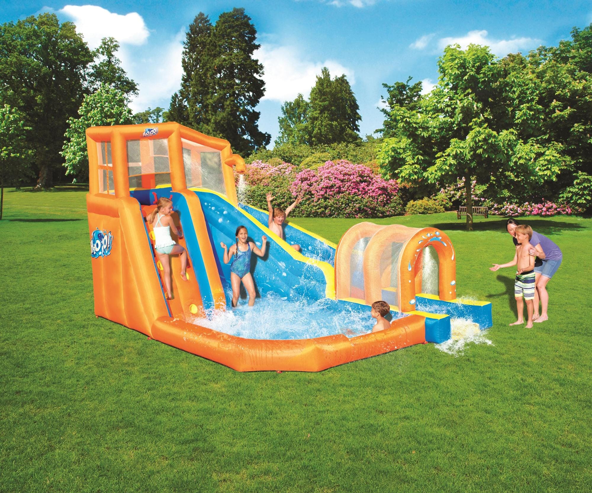 Jeux d'extérieur et trampoline Aire de jeux gonflable Hurricane Tunnel Blast 420 x 320 x 260 cm Bestway 1