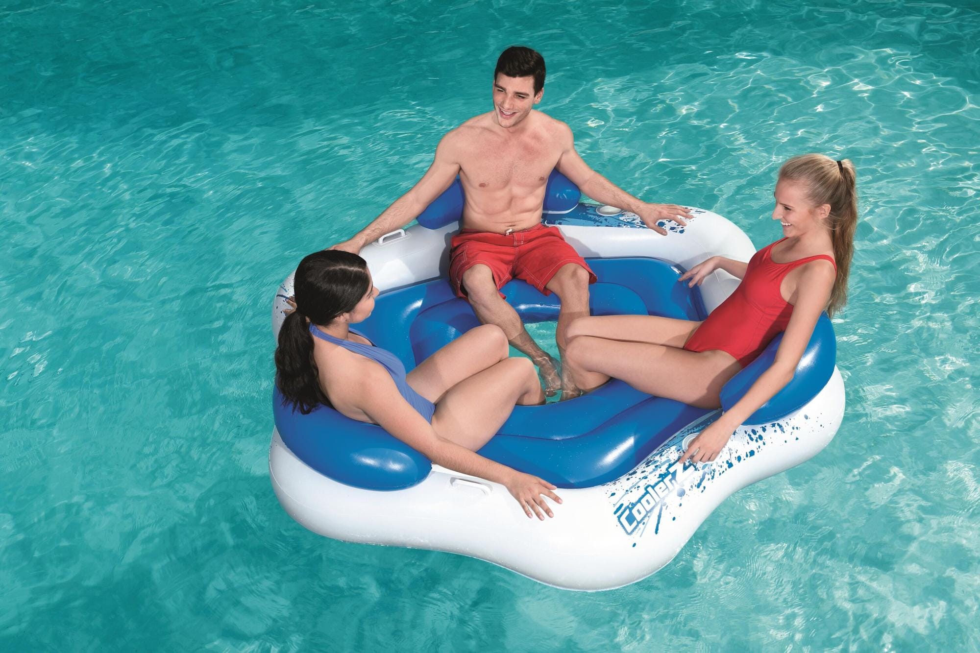 Jeux d'extérieur et trampoline Bouée gonflable 3 places 191 x 178 cm CoolerZ® Bestway 1