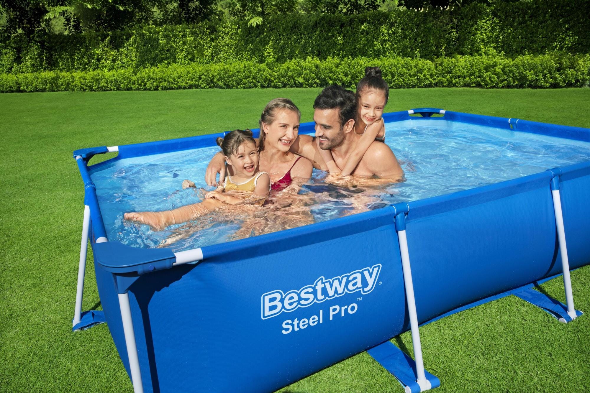 Piscine hors sol Piscine hors sol rectangle Steel Pro 259 x 170 x 61 cm bleu clair Bestway 9