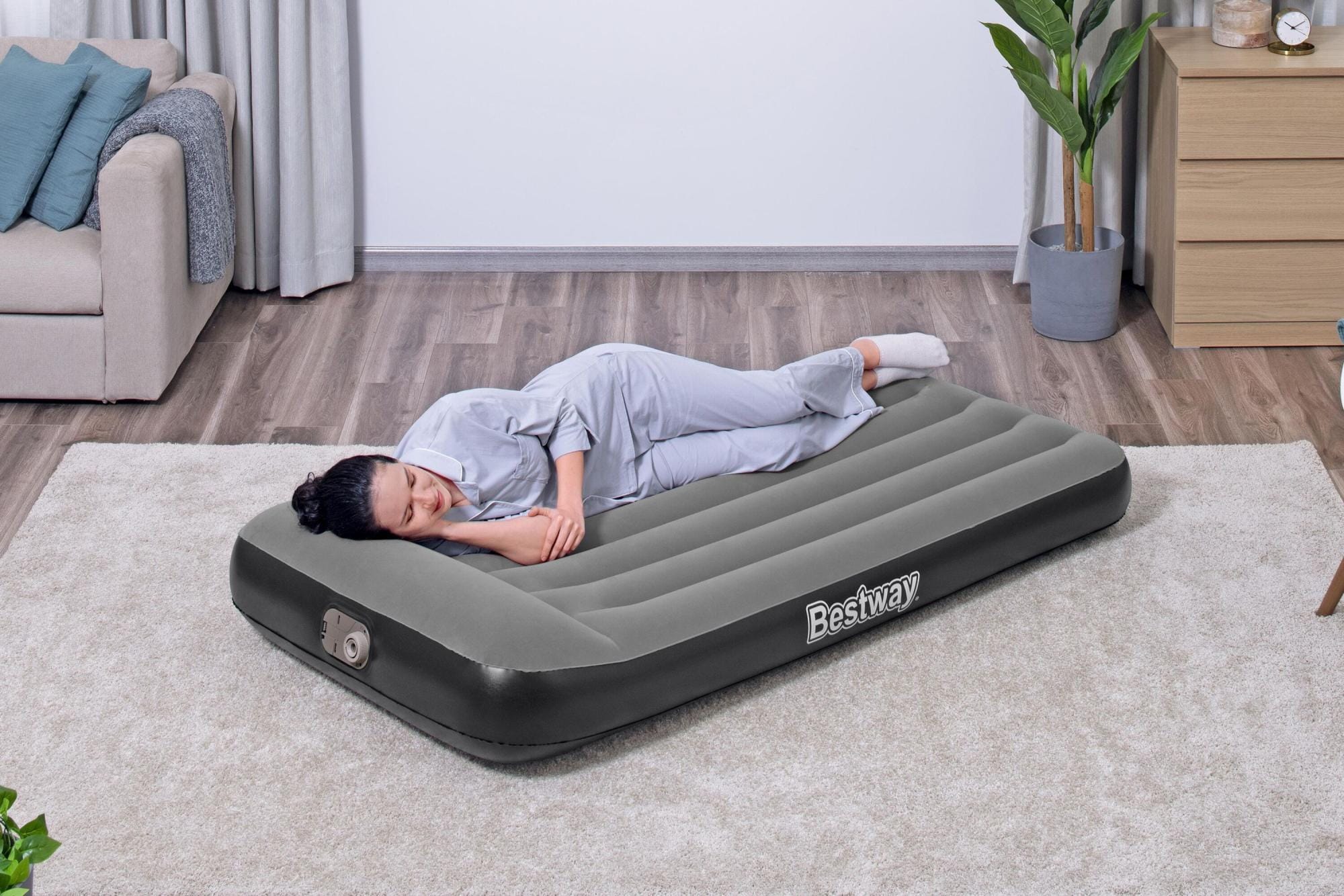 Matelas gonflables Matelas gonflable 1 place 188 x 99 x 30 cm pompe électrique intégrée Bestway 1