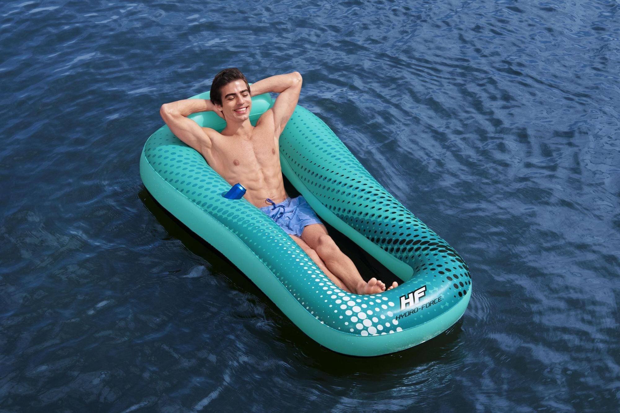 Jeux d'extérieur et trampoline Matelas gonflable piscine 1 place filet Sol Venture 198 x 119 cm Bestway 1