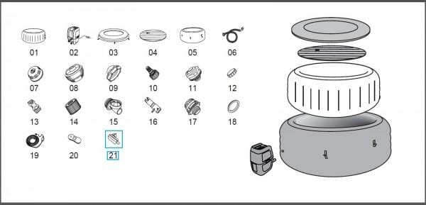 Pièces détachées Spas gonflables Transformateur pour Ruban led de Lay Z spa™ Bestway® - Europe Bestway 5