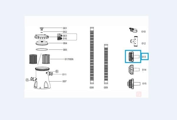 Pièces Détachées Grille d'aspiration pour piscine - Diam 32 Bestway 3