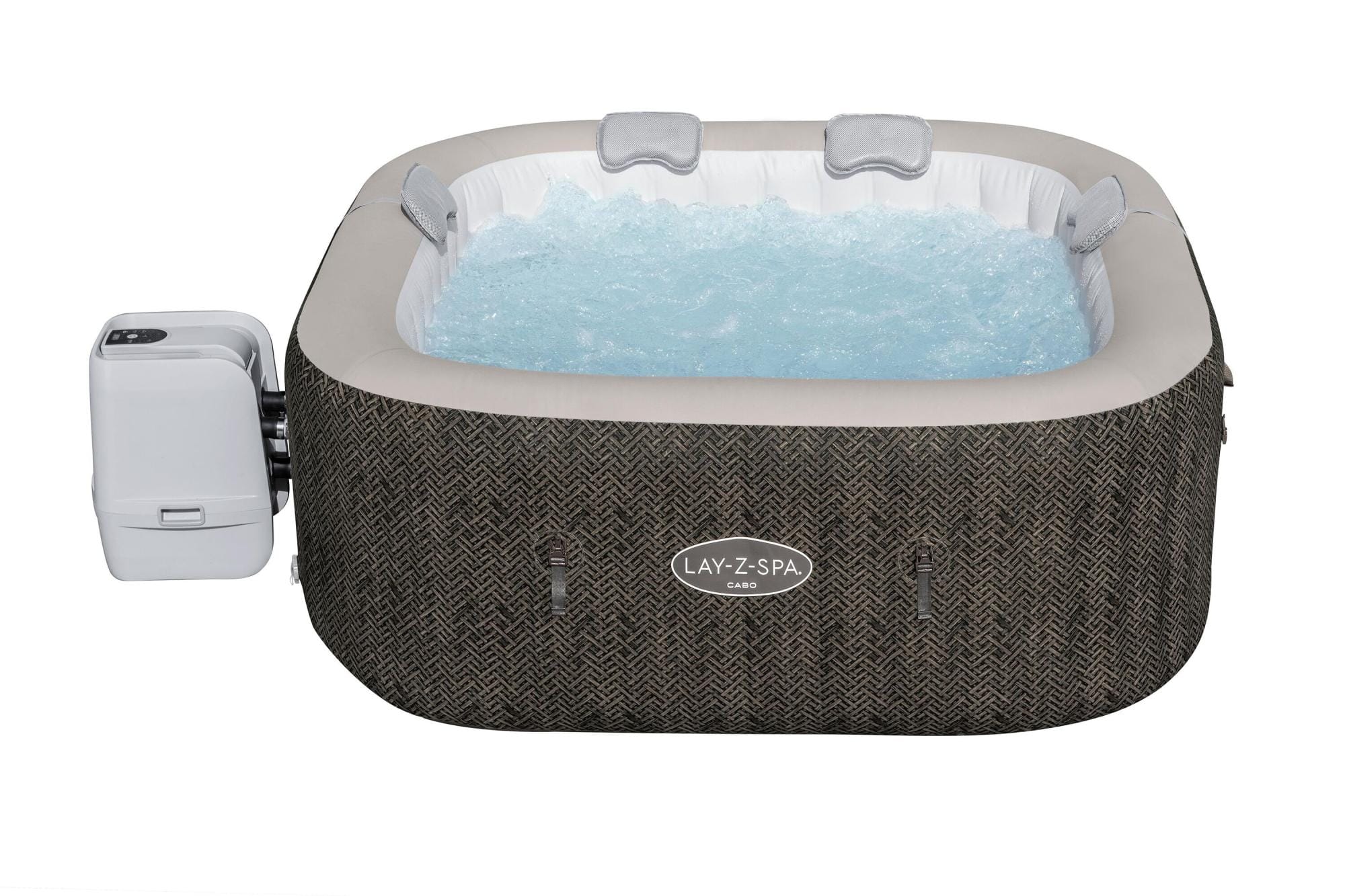 Spa Spa gonflable carré Lay-Z-Spa Cabo Hydrojet 4-6 places Wifi Bestway 1