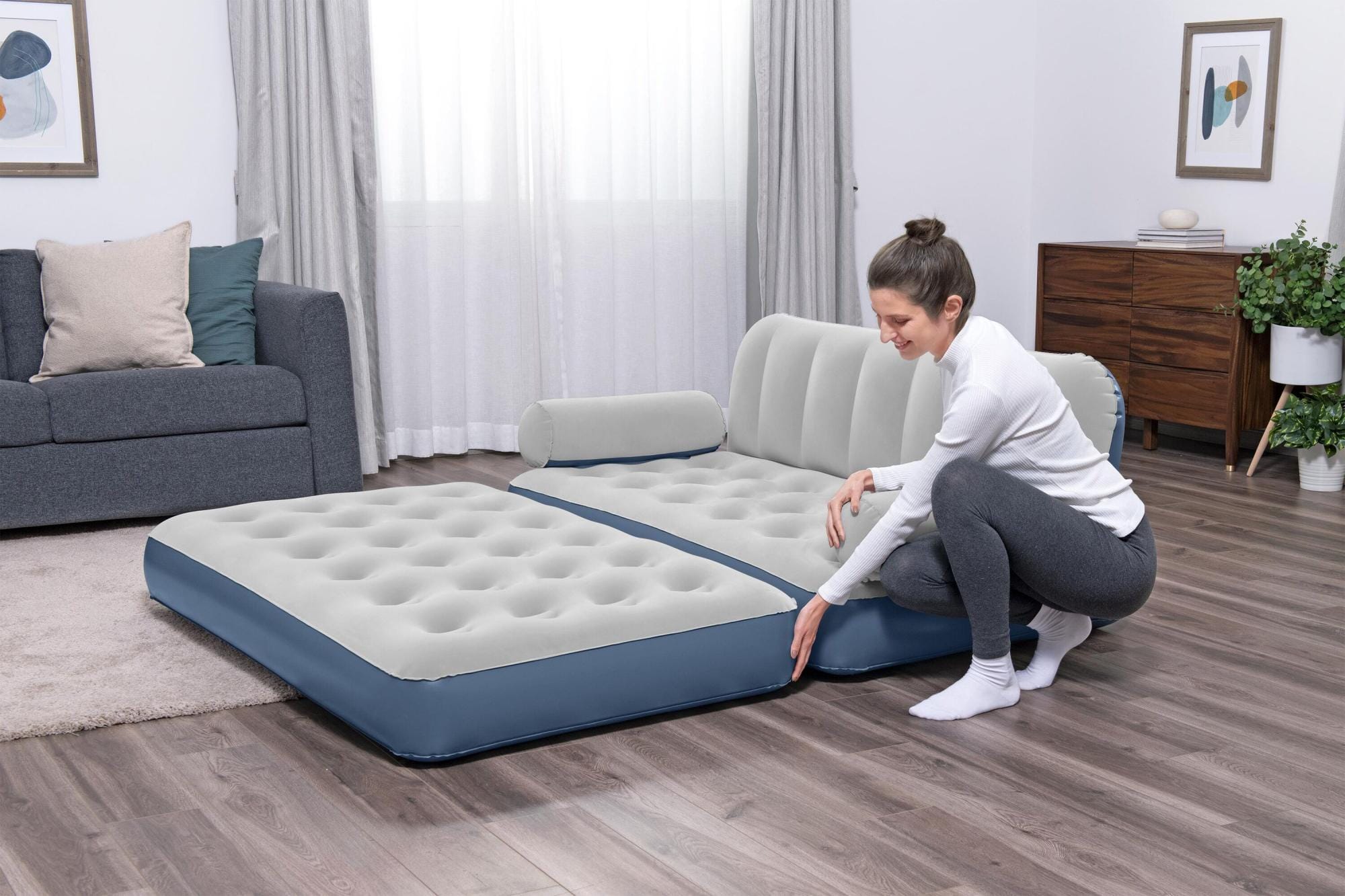 Matelas et mobilier gonflable Canapé gonflable convertible 188x152x64 cm pompe électrique intégrée  Bestway 1