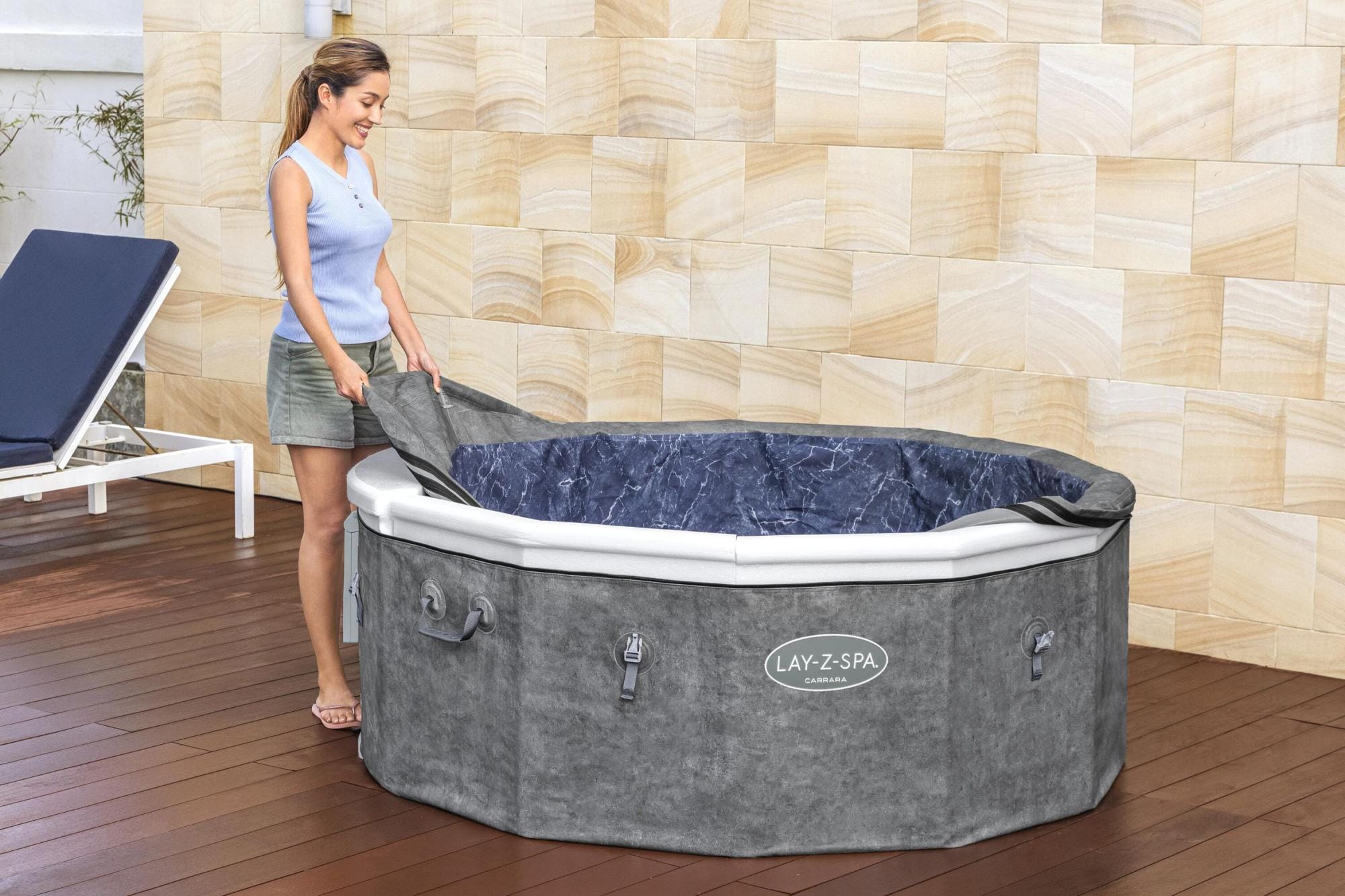 Spa Gonflable Spa gonflable rond Carrara Smart AirJet EnergySense 4 - 6 places Bestway 8