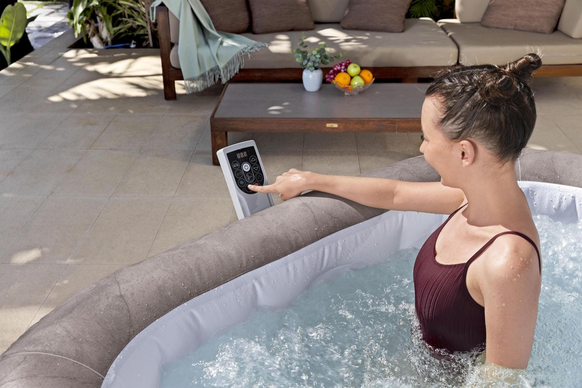 Spa Gonflable Spa gonflable carré Rome Smart AirJet EnergySense 4 - 6 places Bestway 8
