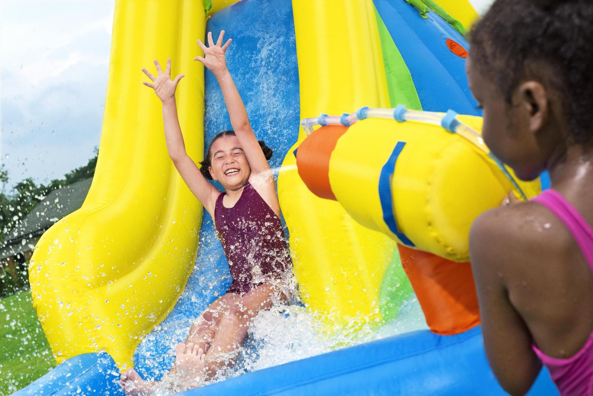 Jeux d'extérieur et trampoline Parc aquatique gonflable enfants H2OGO! Mount Splashblast 267 cm Bestway 1
