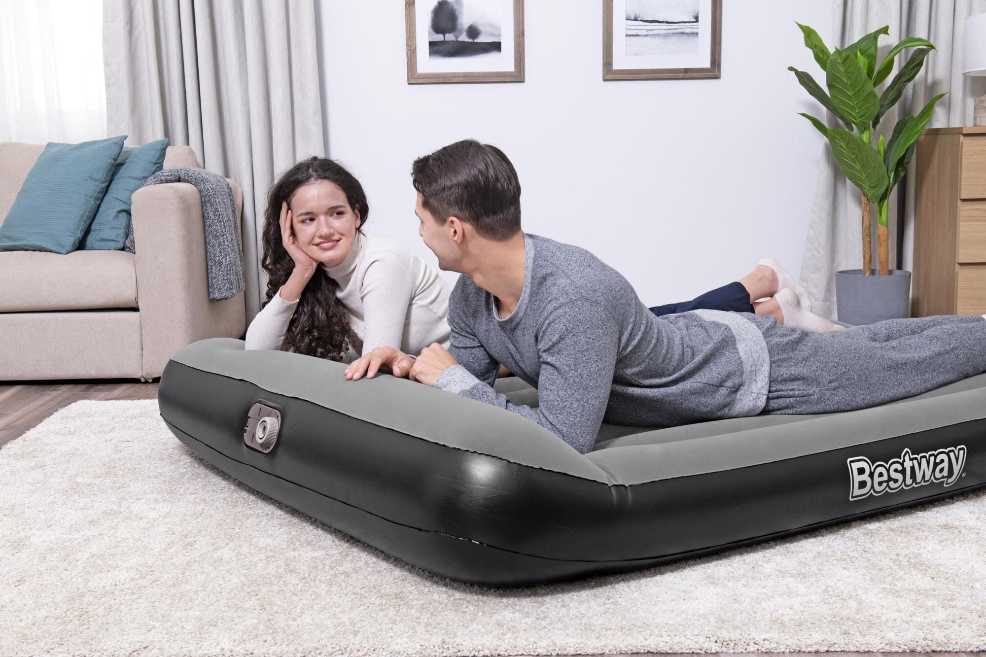Matelas gonflables Matelas gonflable 2 places 203 x 152 x 30 cm pompe électrique intégrée Bestway 18
