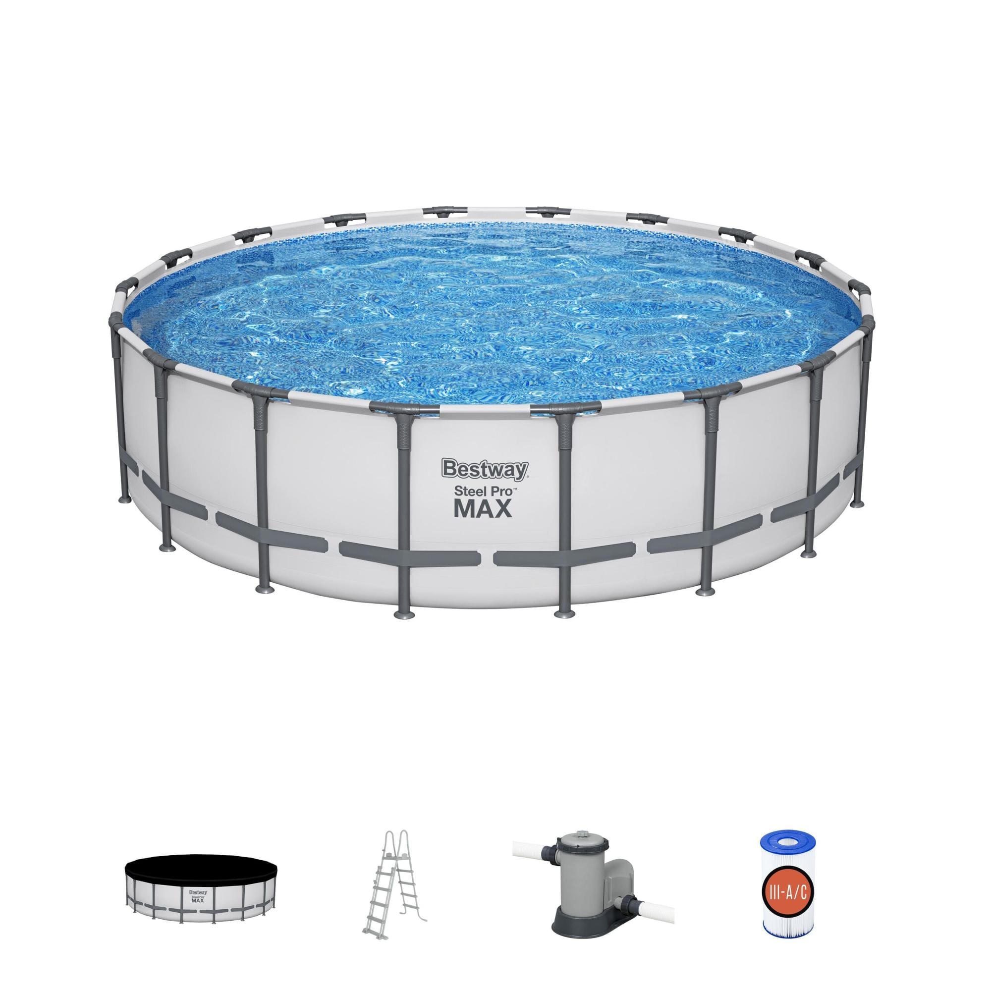 Piscine hors sol Piscine hors sol ronde Steel Pro Max 549 x 132 cm Bestway 2