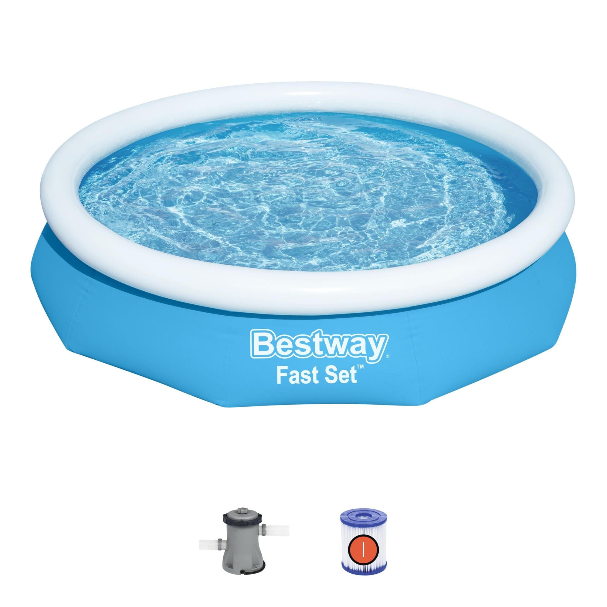 Piscine hors sol Piscine autoportante ronde Fast Set 305 x 66 cm avec filtration Bestway 1