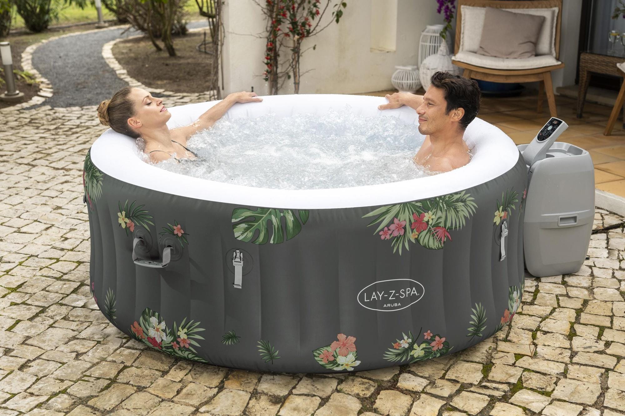 Spa Gonflable Spa gonflable rond Lay-Z-Spa Aruba Airjet 2 - 3 personnes Bestway 10