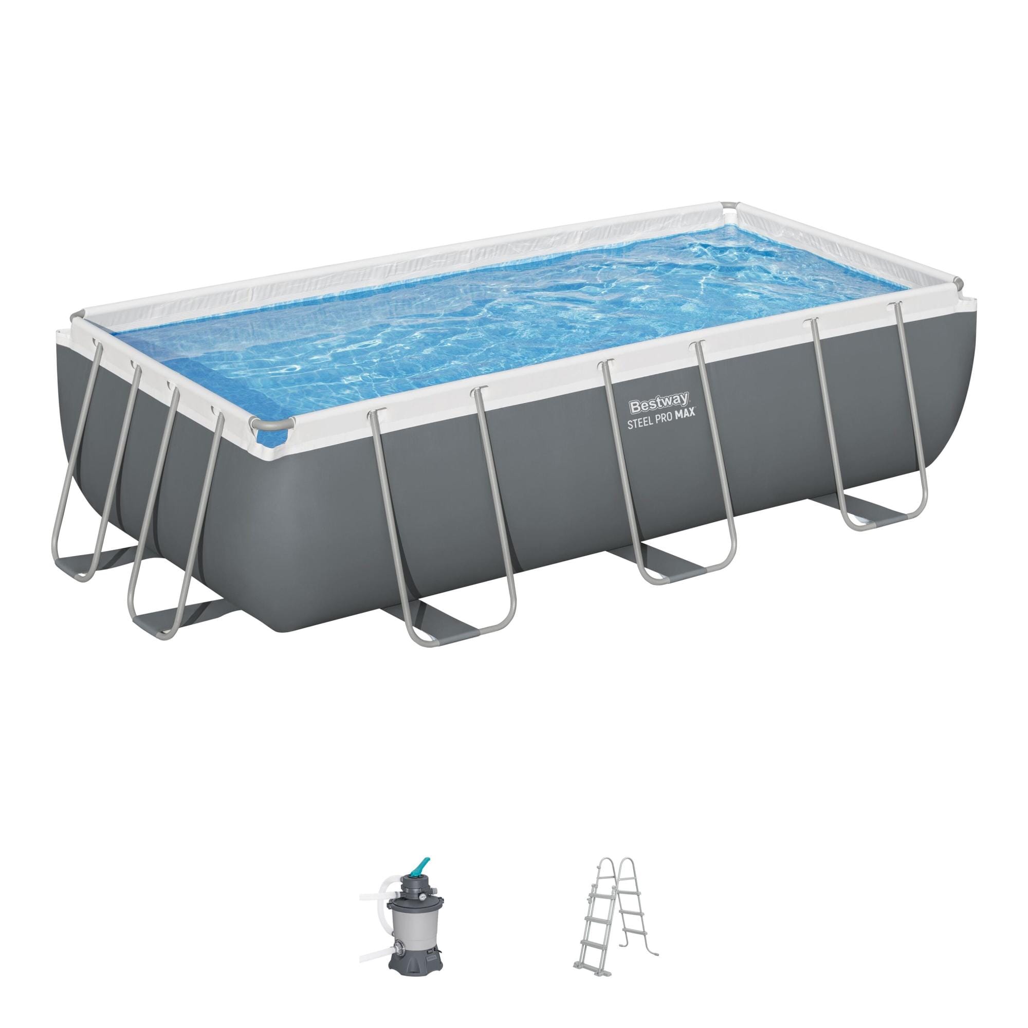 Piscine hors sol Piscine hors sol rectangle 404 x 201 x 100cm Steel Pro Max Bestway 1