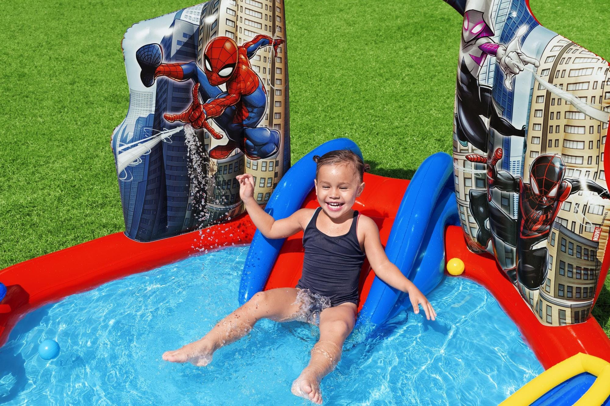 Jeux d'extérieur et trampoline Aire de jeux gonflable Spider-Man™ Bestway 1