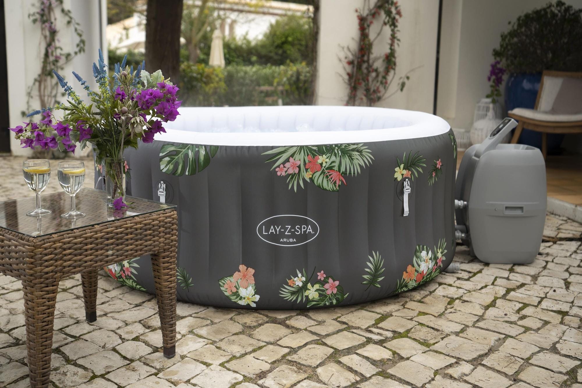 Spa Gonflable Spa gonflable rond Lay-Z-Spa Aruba Airjet 2 - 3 personnes Bestway 13