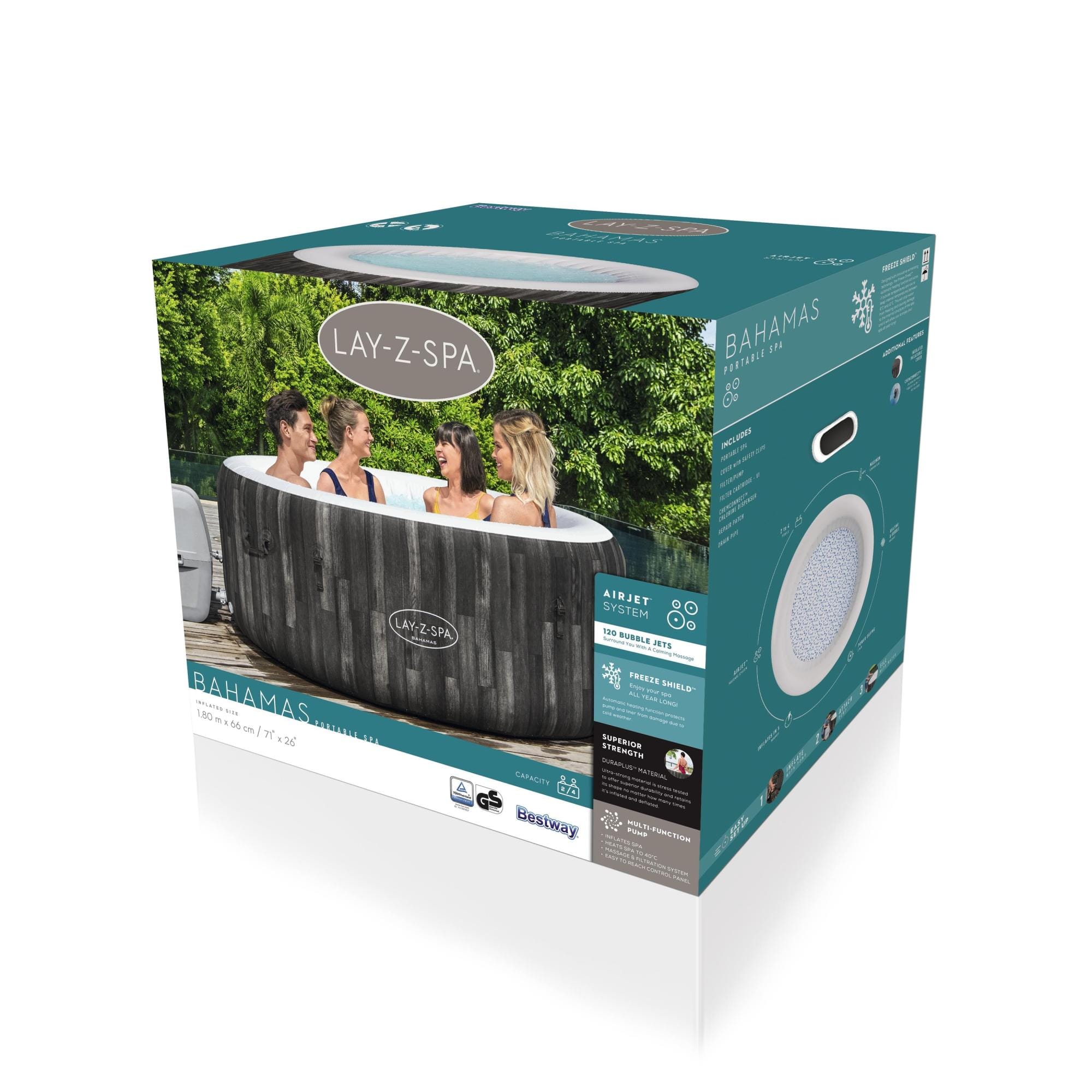 Spa Gonflable Spa gonflable rond Lay-Z-Spa Bahamas Airjet 2 - 4 personnes Bestway 18