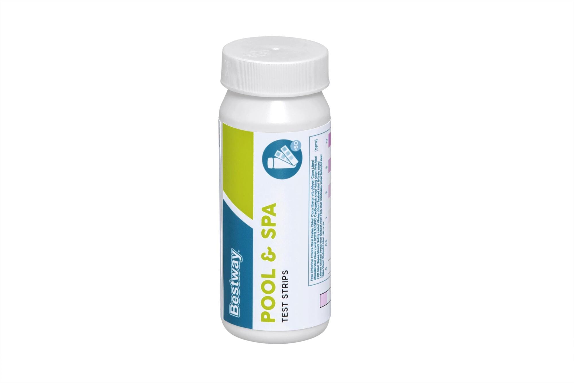 Accessoires Piscine 50 Bandelettes Test 3 en 1 chlore, PH et alcalinité Bestway 1