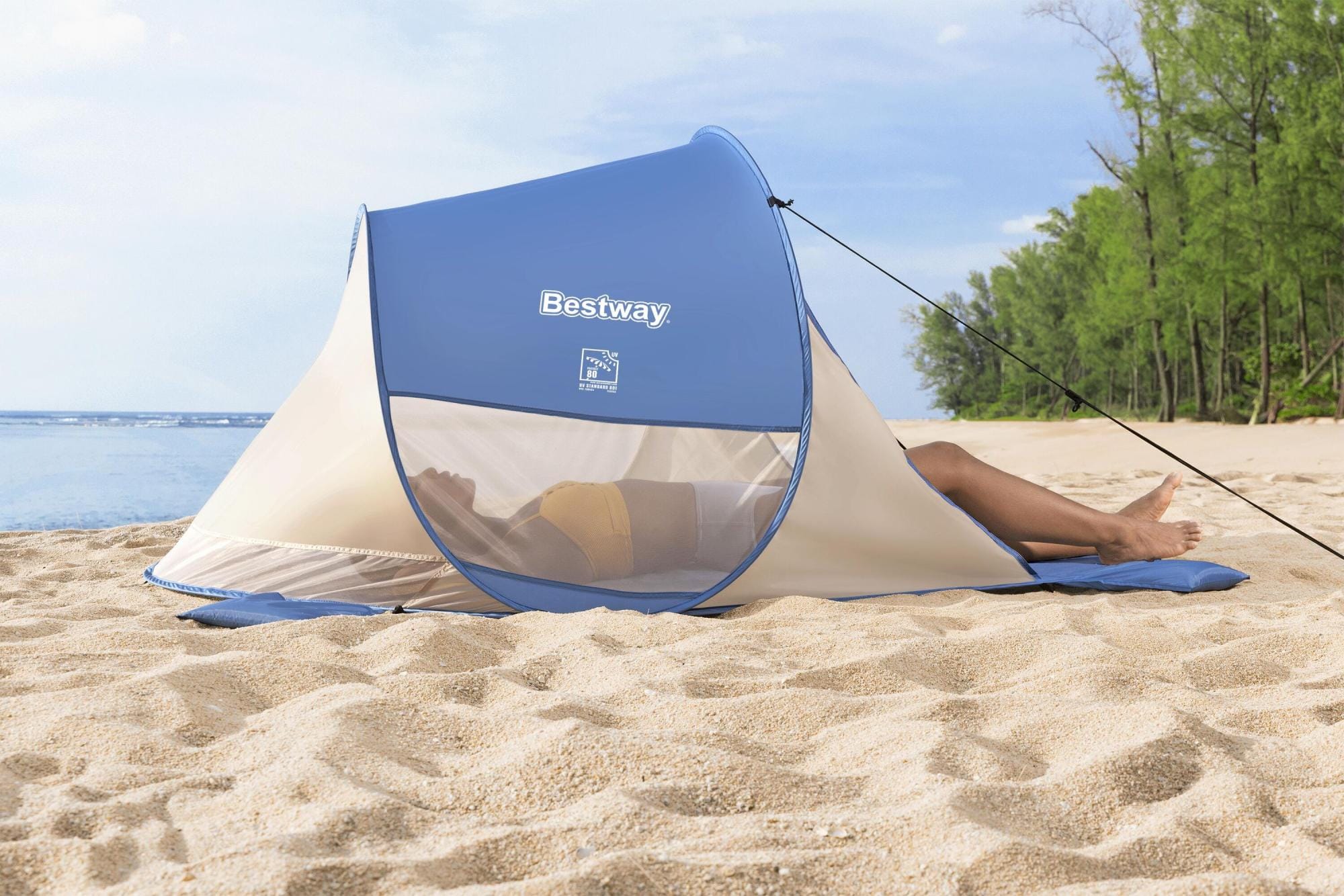 Camping et tente Tente de plage pop-up 2 places Beach Quick 200 x 120 x 90 cm Bestway 1