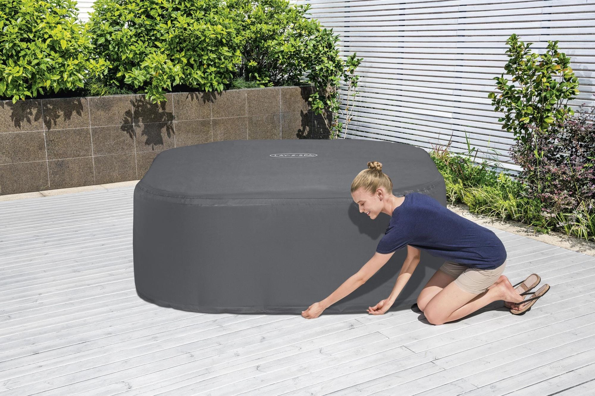 Accessoires Spa Couverture thermique Energysense pour spas carrés 180 x 180 x 71cm Bestway 1