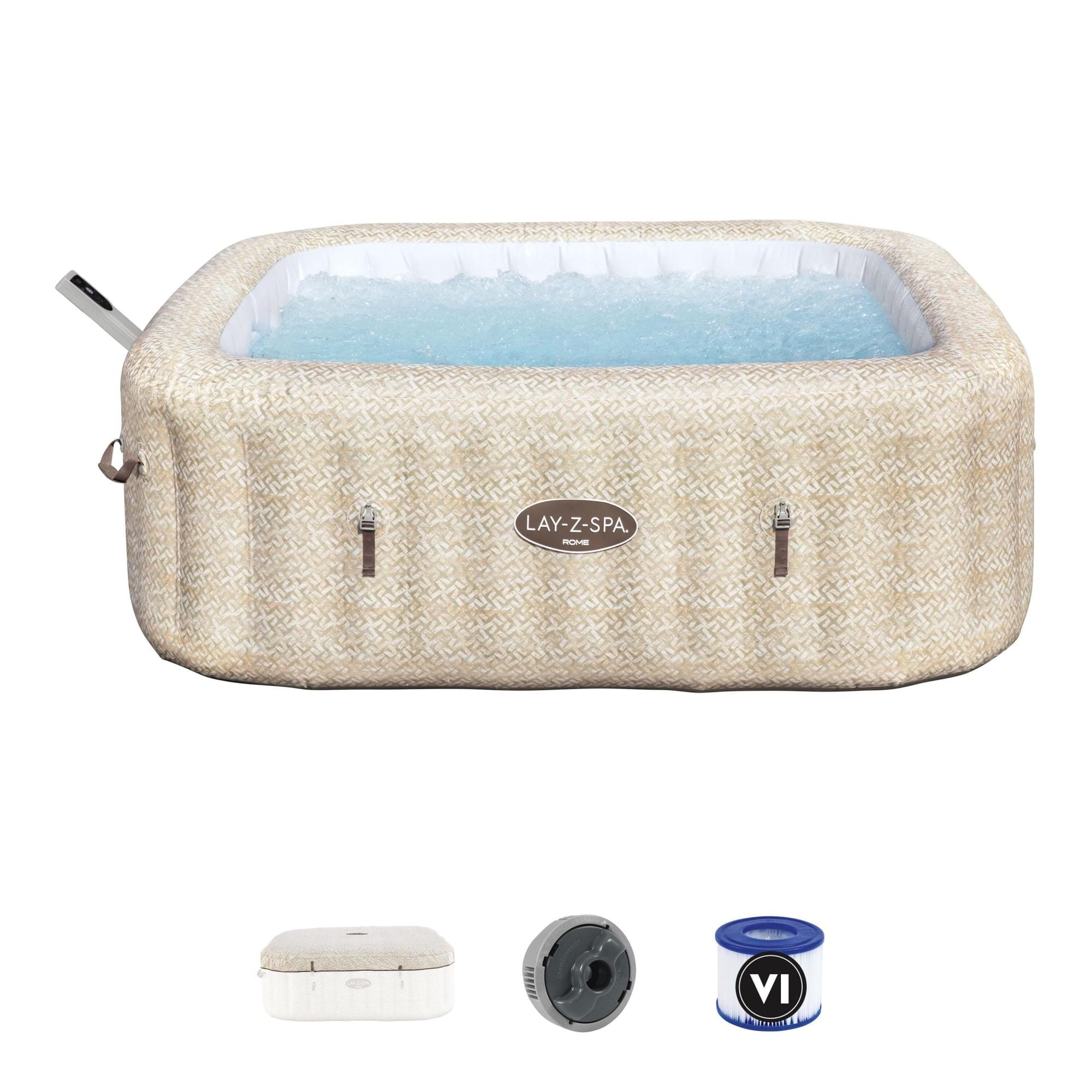 Spa Gonflable Spa gonflable carré Rome Smart AirJet EnergySense 5 - 7 places Bestway 3