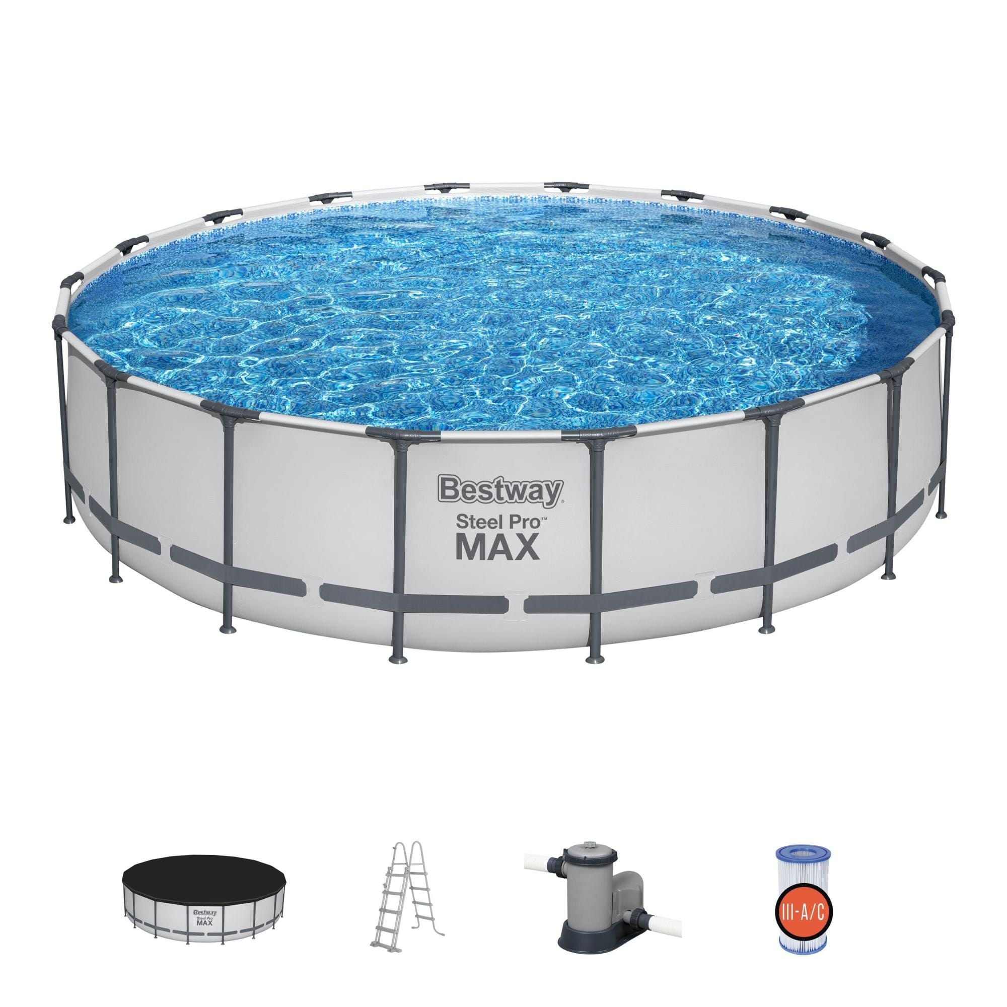 Piscine hors sol Piscine hors sol ronde 549x122cm Steel Pro MAX Bestway 1
