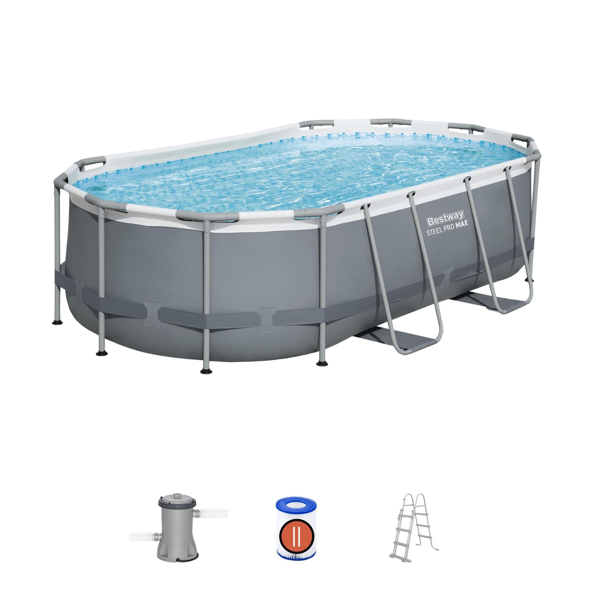 Piscine hors sol Piscine hors sol ovale 427 x 250 x 100 cm Steel Pro Max Bestway 1