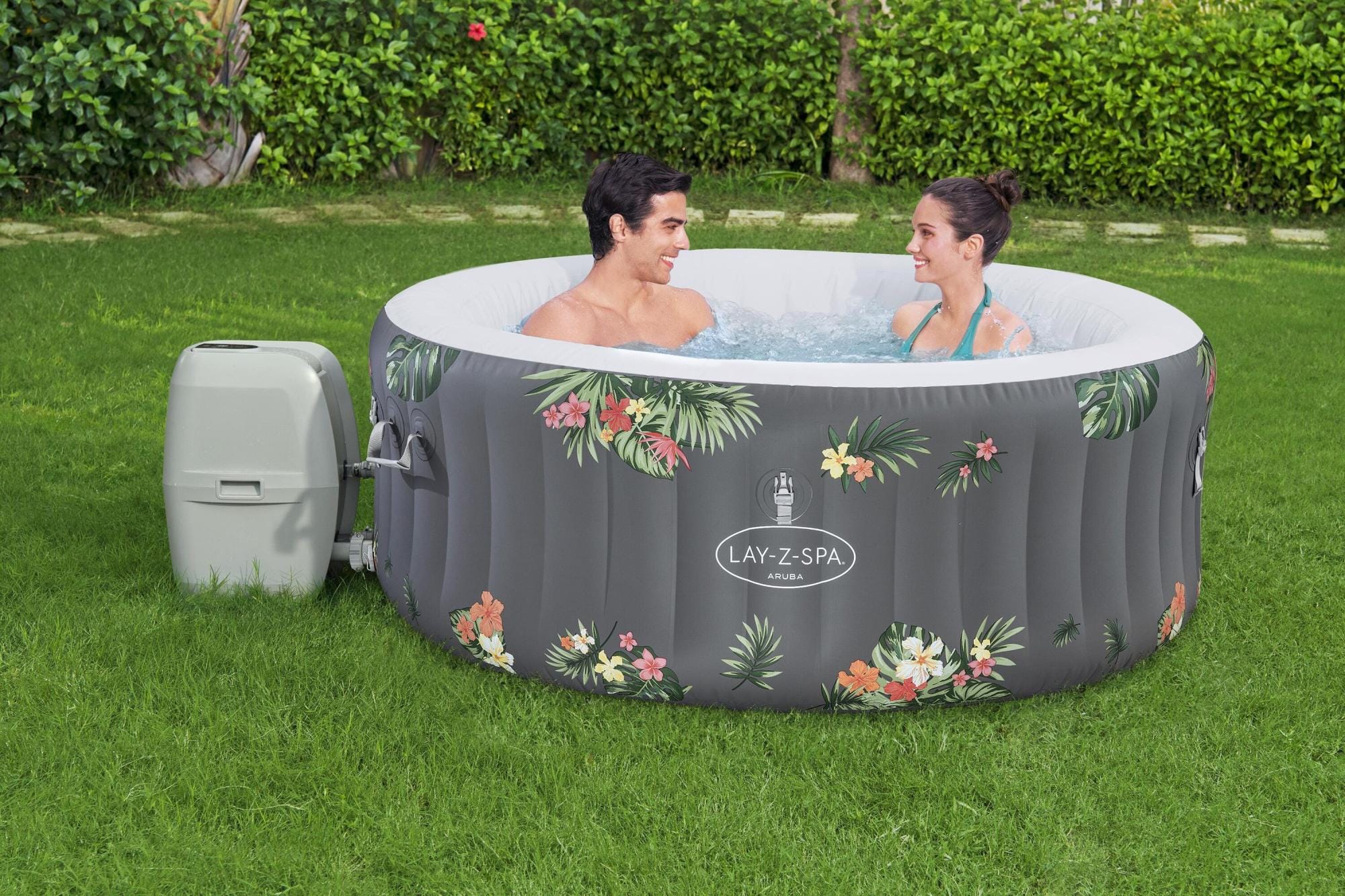 Spa Gonflable Spa gonflable rond Lay-Z-Spa Aruba Airjet 2 - 3 personnes Bestway 2