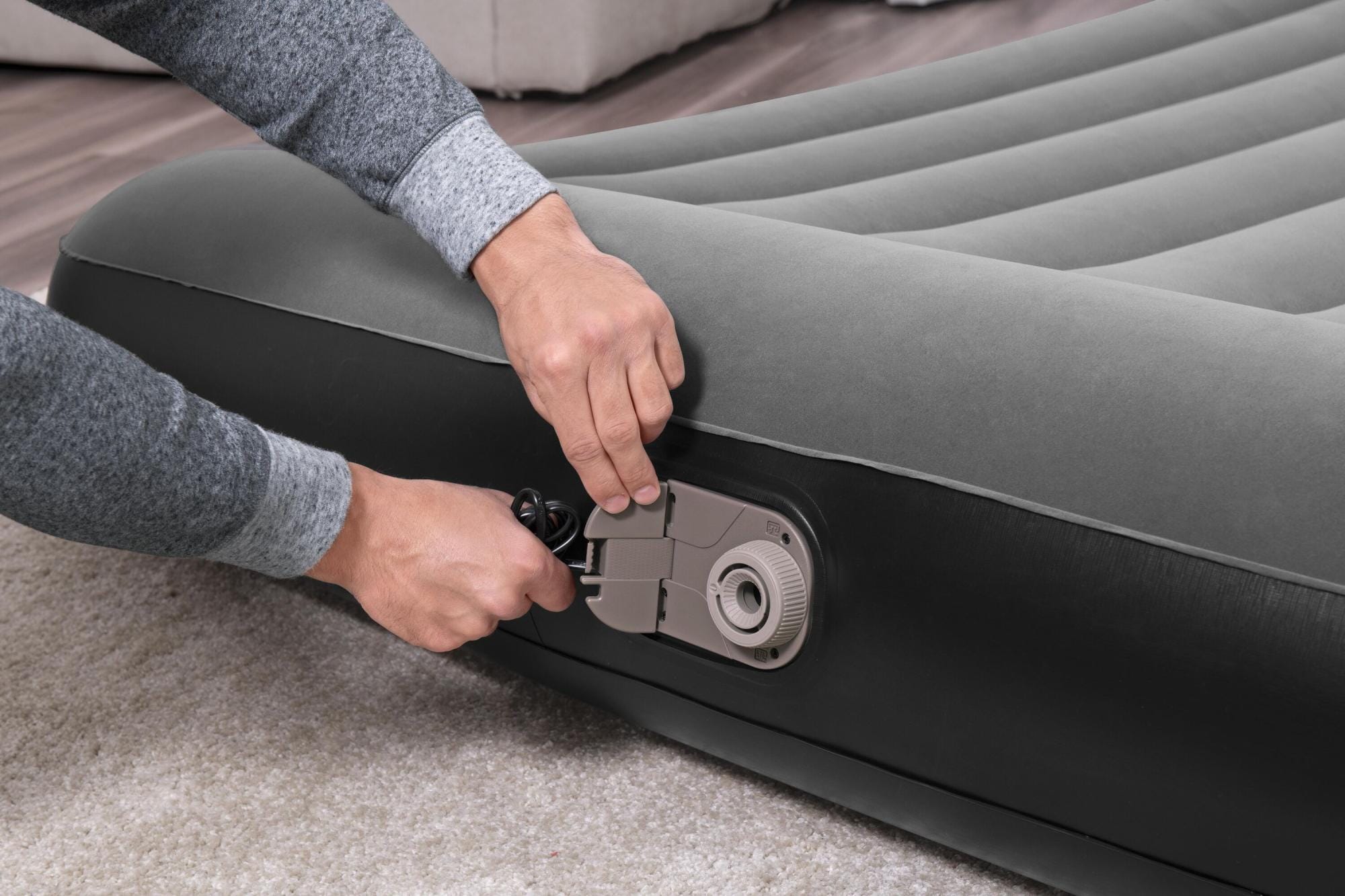 Matelas gonflables Matelas gonflable 2 places 203 x 152 x 30 cm pompe électrique intégrée Bestway 7