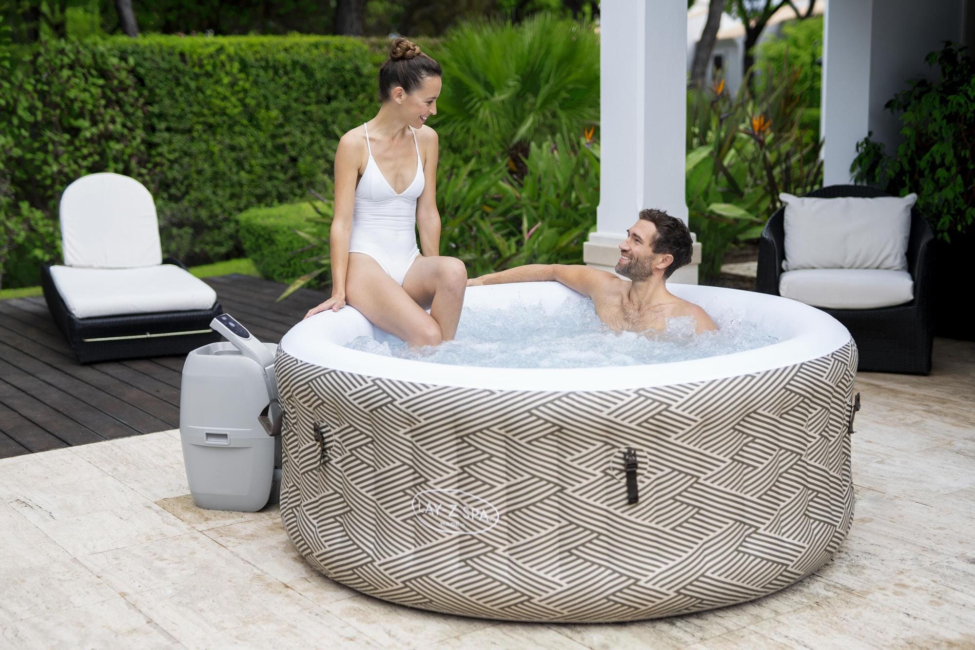 Spa Gonflable Spa gonflable rond Lay-Z-Spa Madrid Airjet 2 - 4 personnes Bestway 16