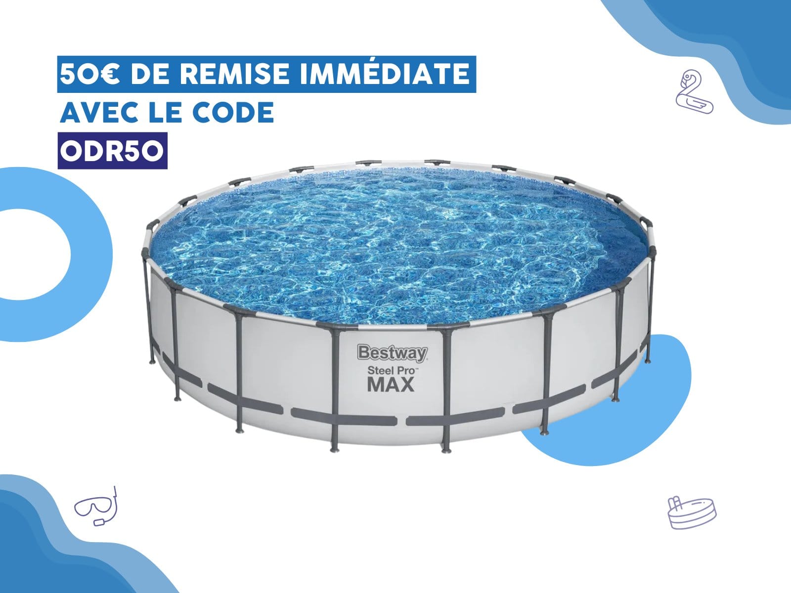 Piscine hors sol Piscine hors sol sans accessoires Steel Pro Max 549 x 122 cm Bestway 1