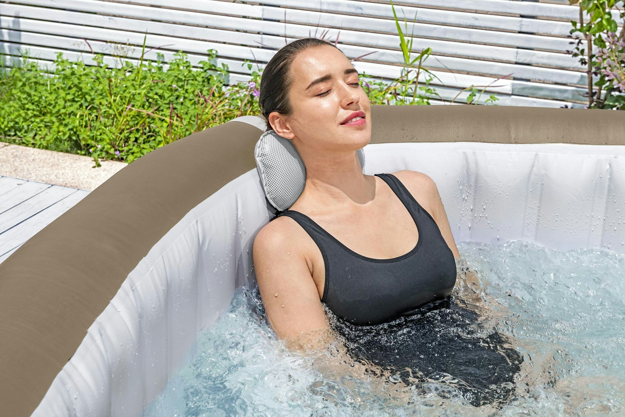 Spas Gonflables Spa gonflable carré Lay-Z-Spa® Palma Hydrojet Pro™ 5 - 7 places Bestway 8