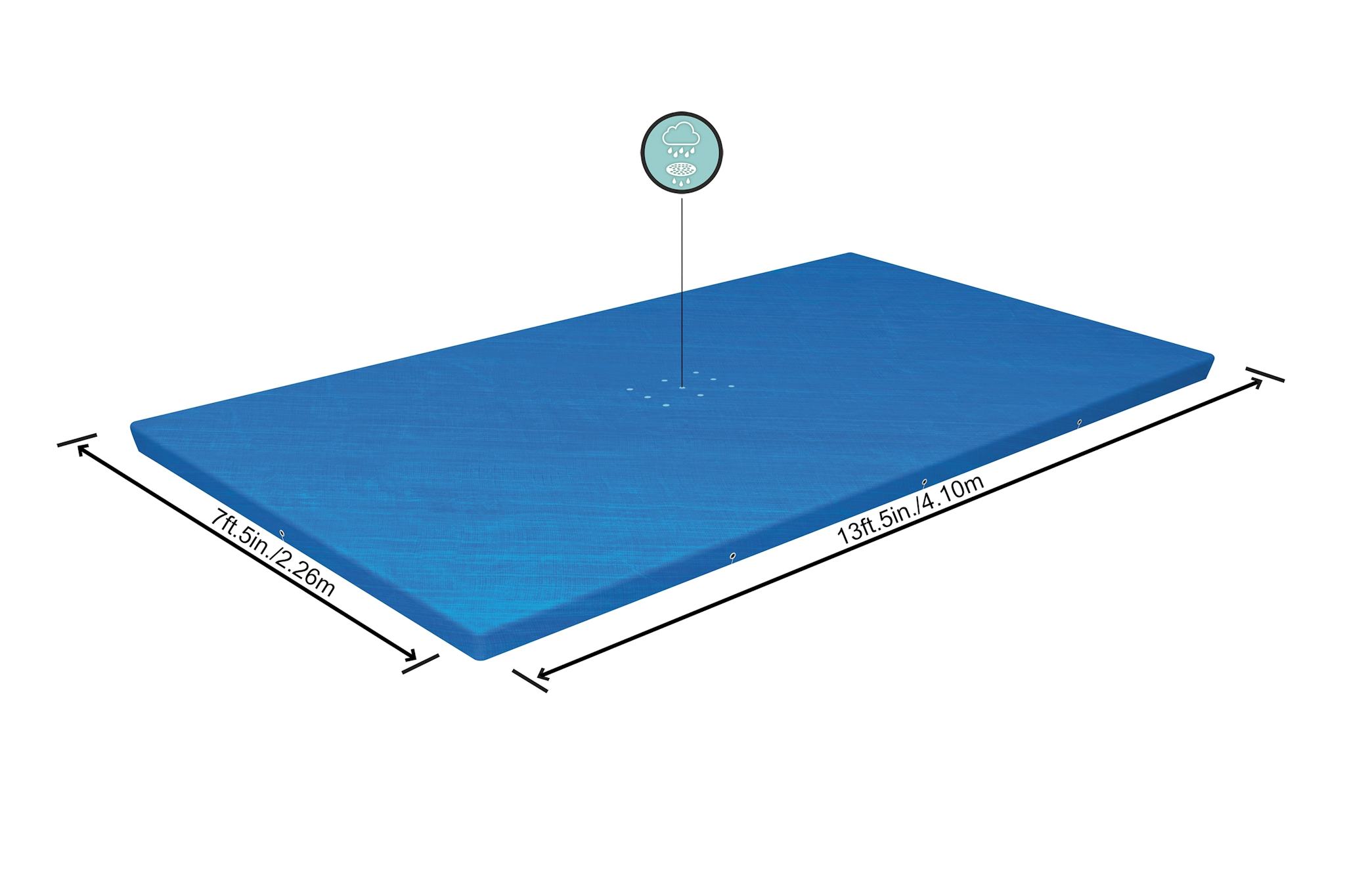 Accessoires piscine et spa Bâche 4 saisons rectangle 410x226cm pour piscine Steel Pro  400x211cm Bestway 2