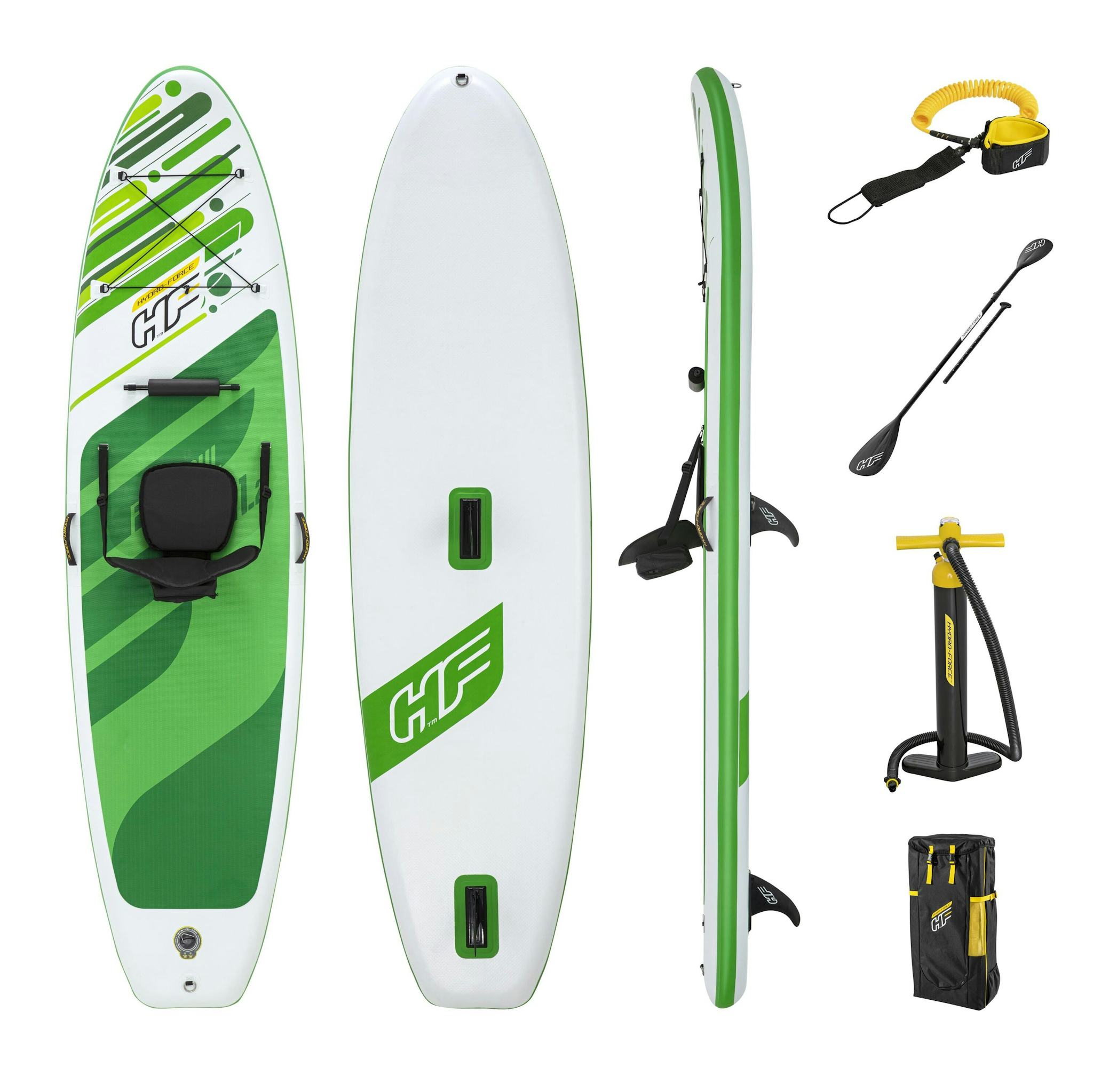 Sports d'eau Stand Up Paddle Freesoul Tech 340 x 89 x 15 cm transformable en kayak ou en planche à voile Bestway 2