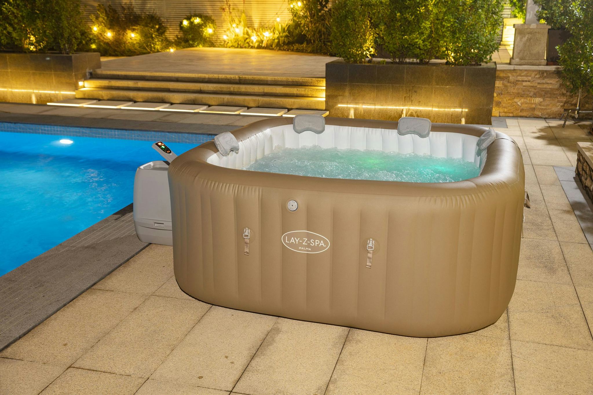 Spas Gonflables Spa gonflable carré Lay-Z-Spa® Palma Hydrojet Pro™ 5 - 7 places Bestway 16