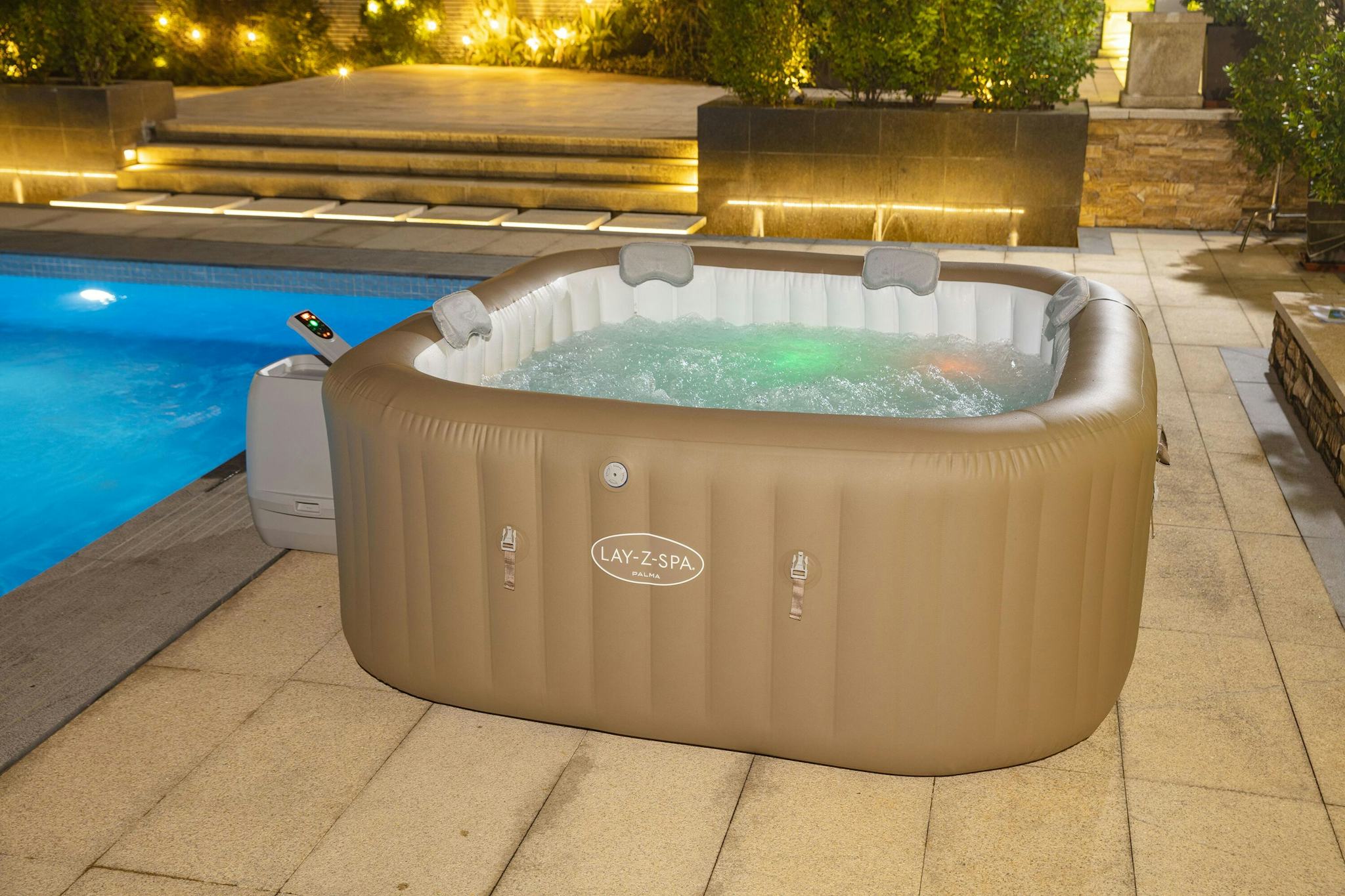 Spas Gonflables Spa gonflable carré Lay-Z-Spa® Palma Hydrojet Pro™ 5 - 7 places Bestway 22