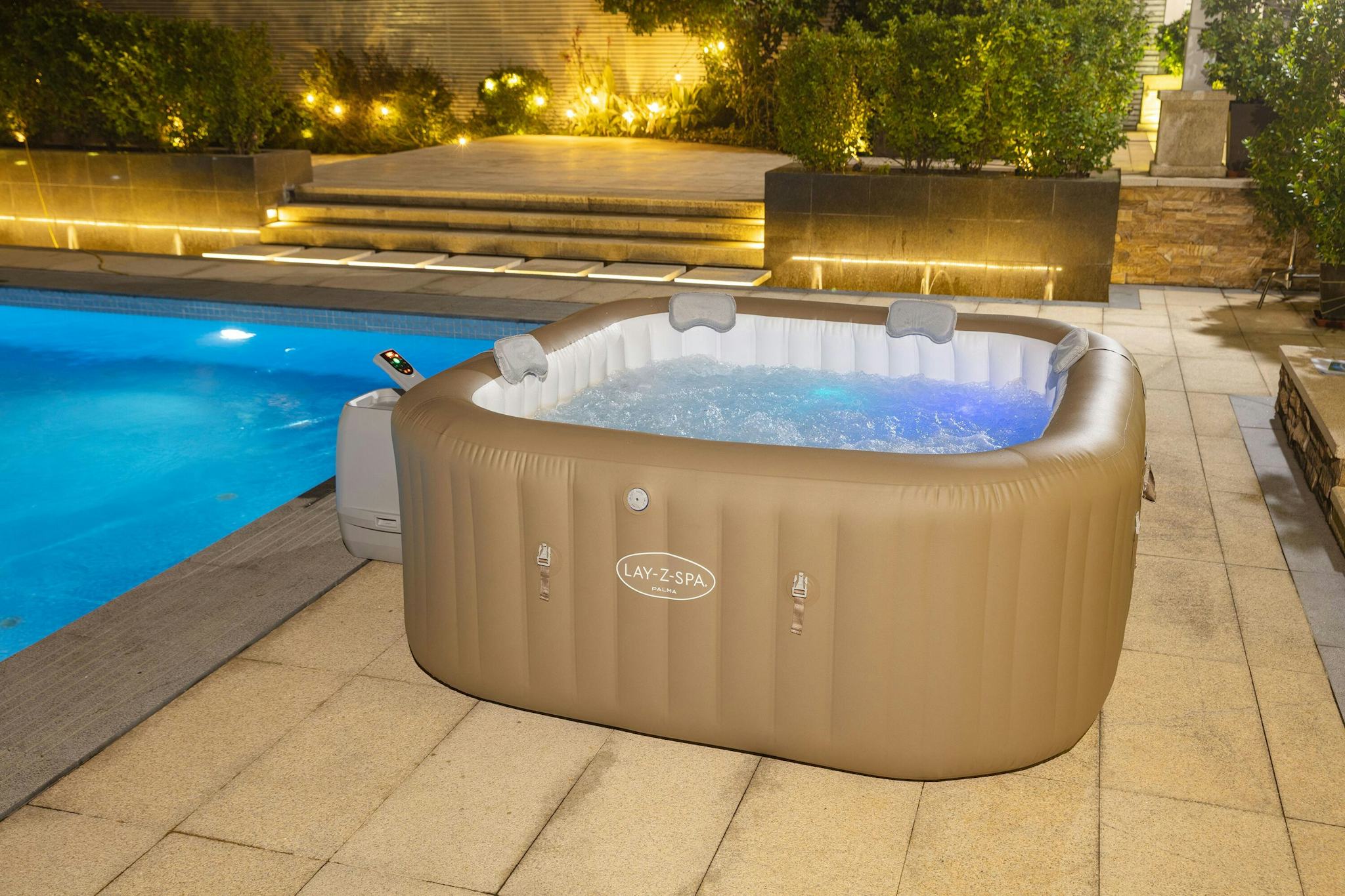 Spas Gonflables Spa gonflable carré Lay-Z-Spa® Palma Hydrojet Pro™ 5 - 7 places Bestway 6