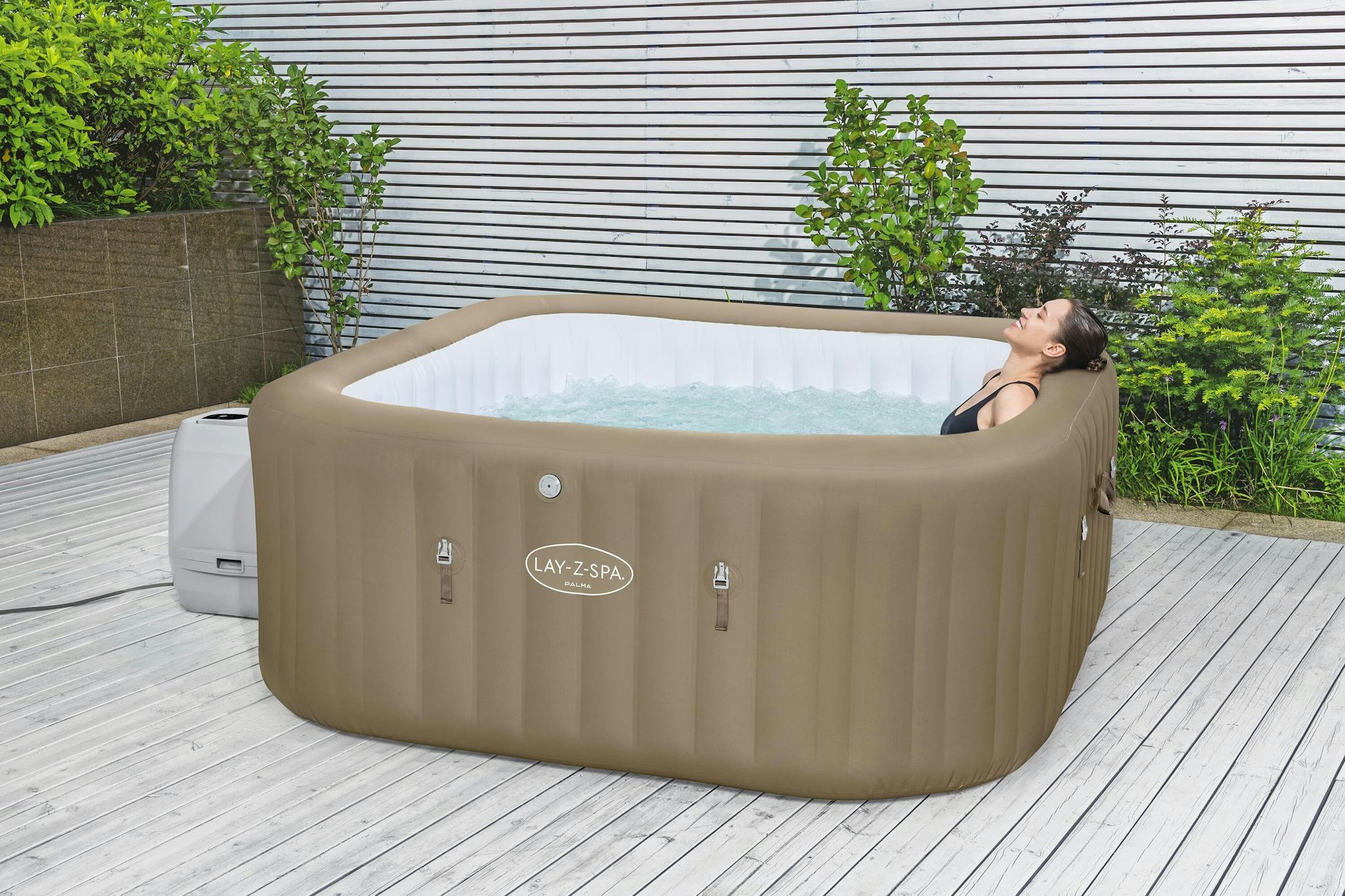 Spas Gonflables Spa gonflable carré Lay-Z-Spa® Palma Hydrojet Pro™ 5 - 7 places Bestway 8