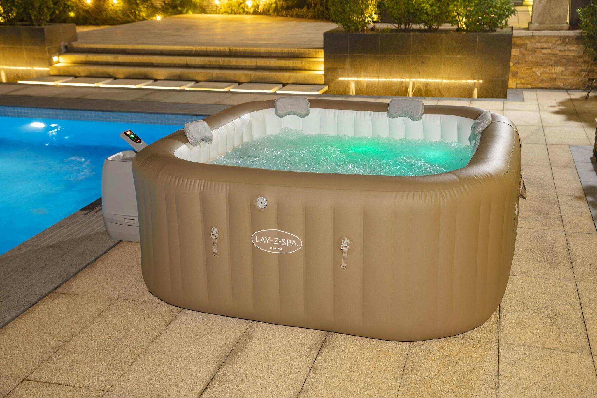 Spas Gonflables Spa gonflable carré Lay-Z-Spa® Palma Hydrojet Pro™ 5 - 7 places Bestway 10