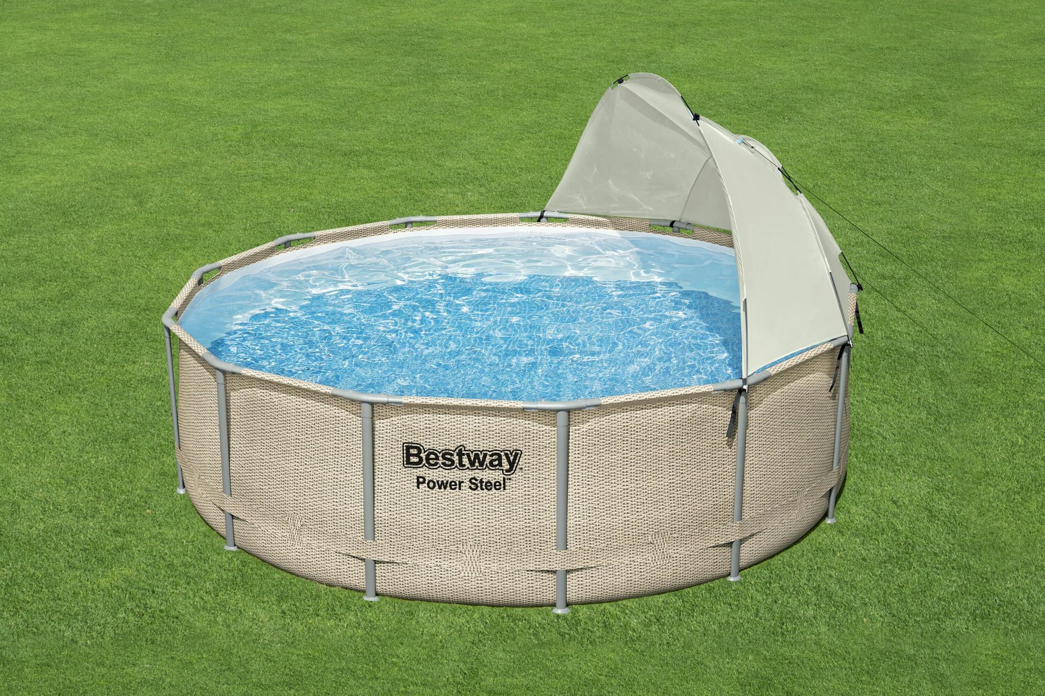 Accessoires piscine et spa Auvent pour piscines tubulaires rondes entre 3,05 et 5,49m de diamètre Bestway 10